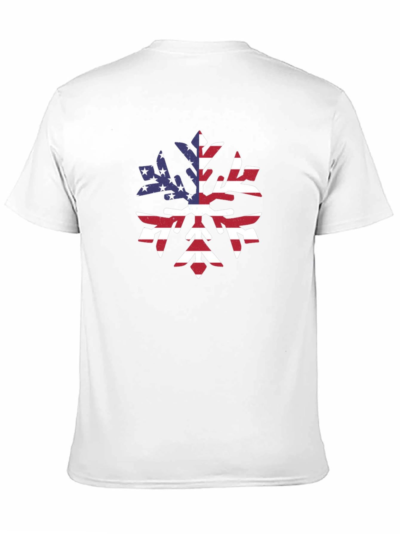 American Flag Snowflake Graphic Tee