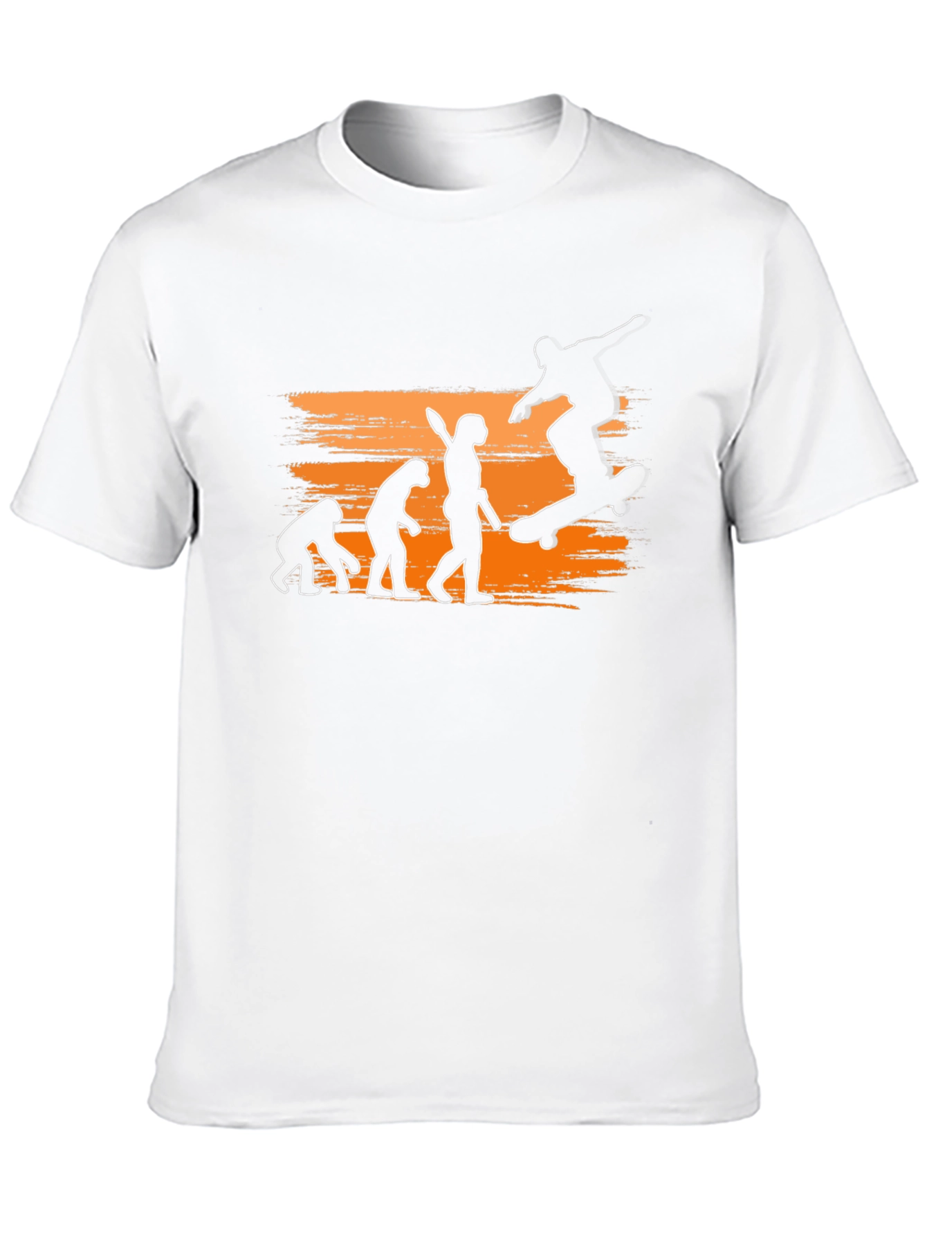 Skateboard Evolution Graphic Tee - Black