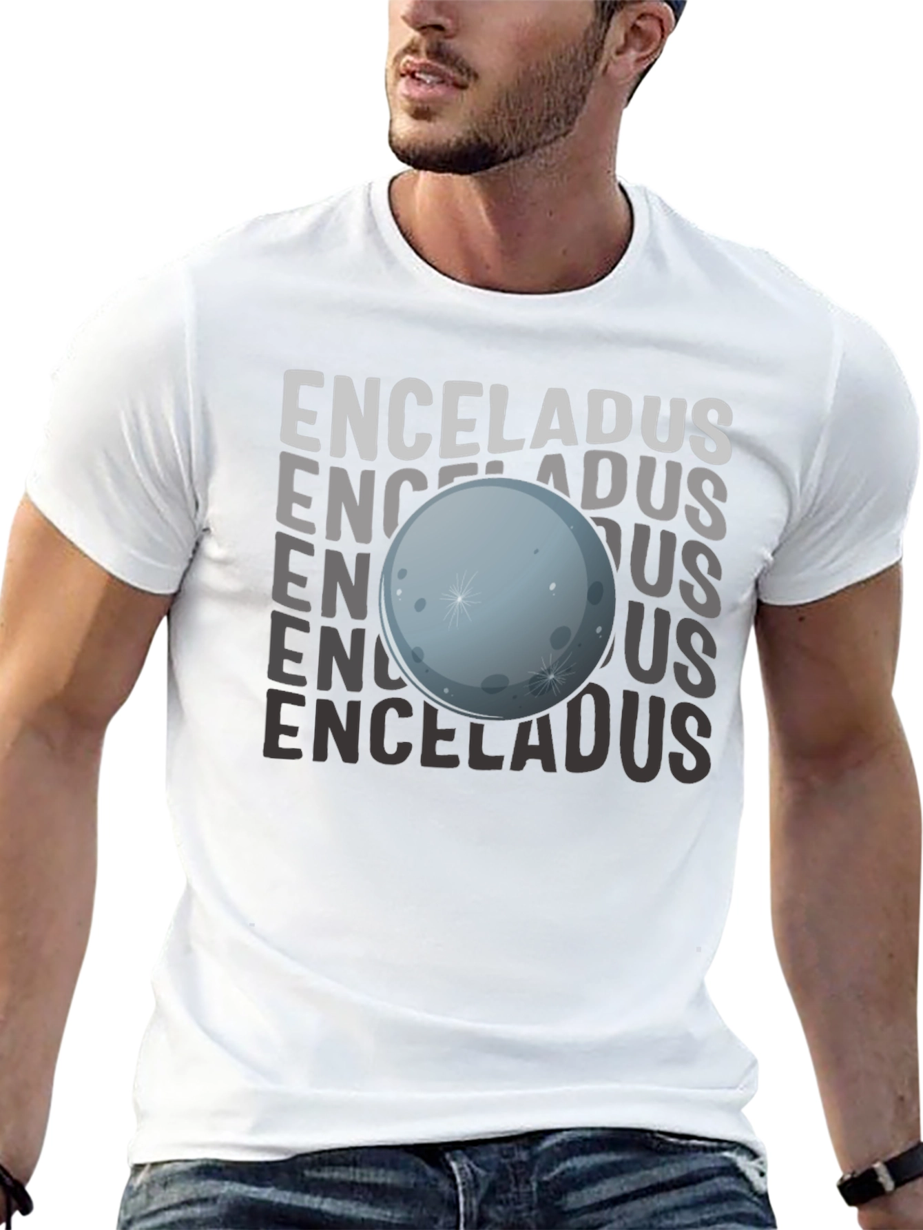Enceladus Graphic T-Shirt - Space Science Tee