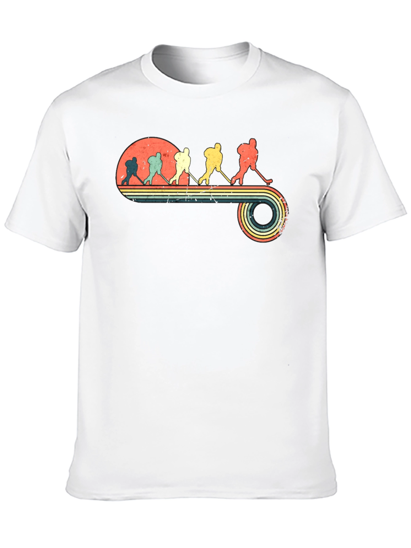 Retro Hockey Evolution Graphic T-Shirt