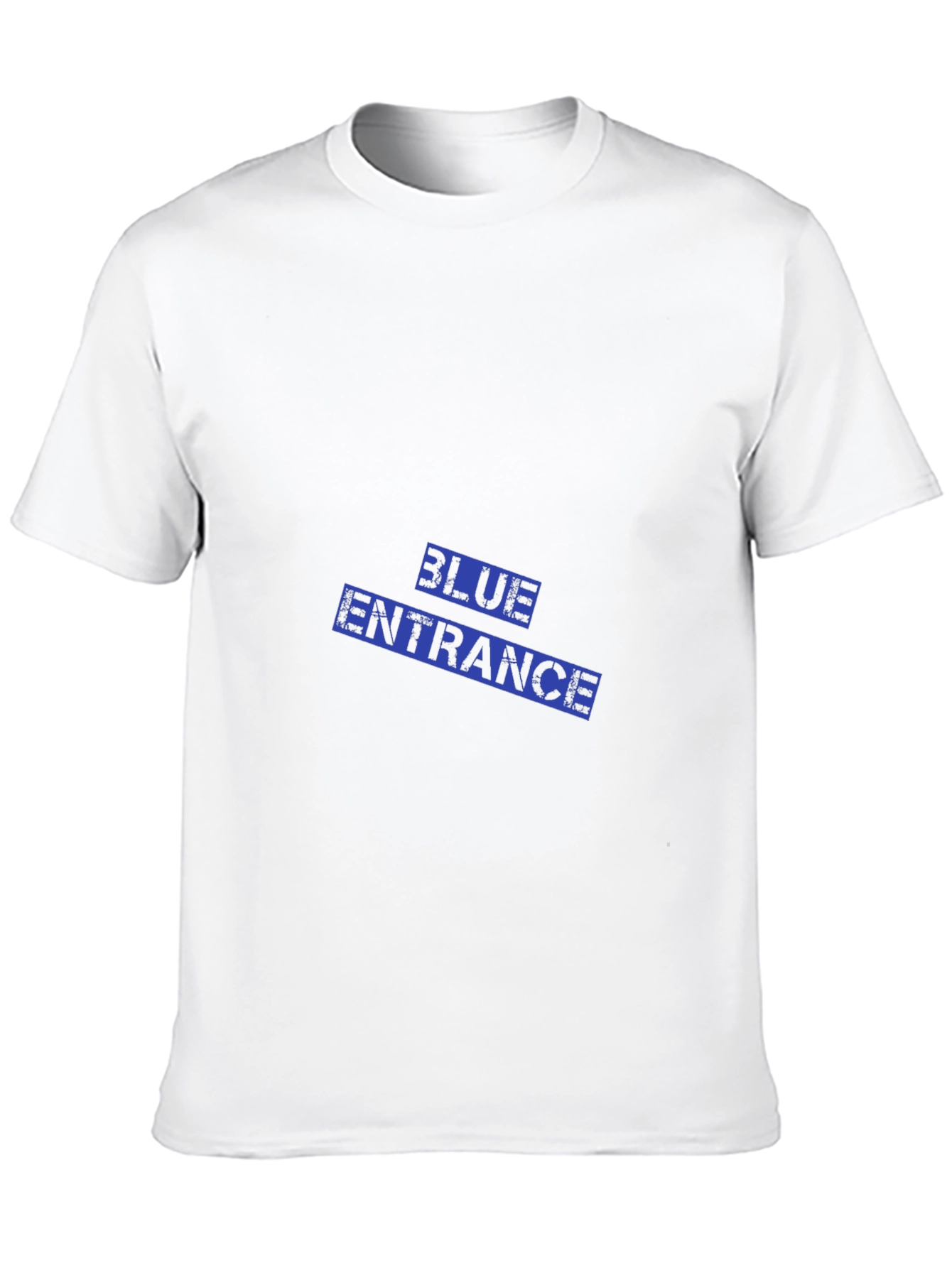 Mens Black Graphic Tee - Blue Entrance Design
