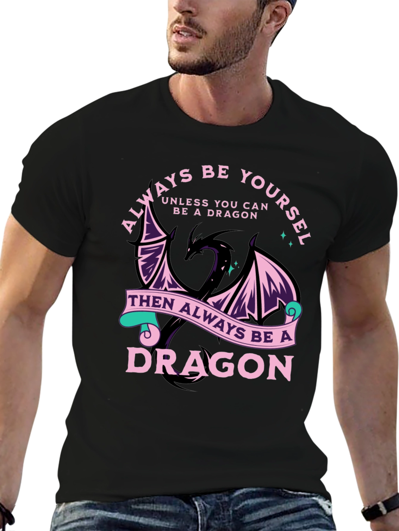 Always Be Yourself Dragon Graphic Tee