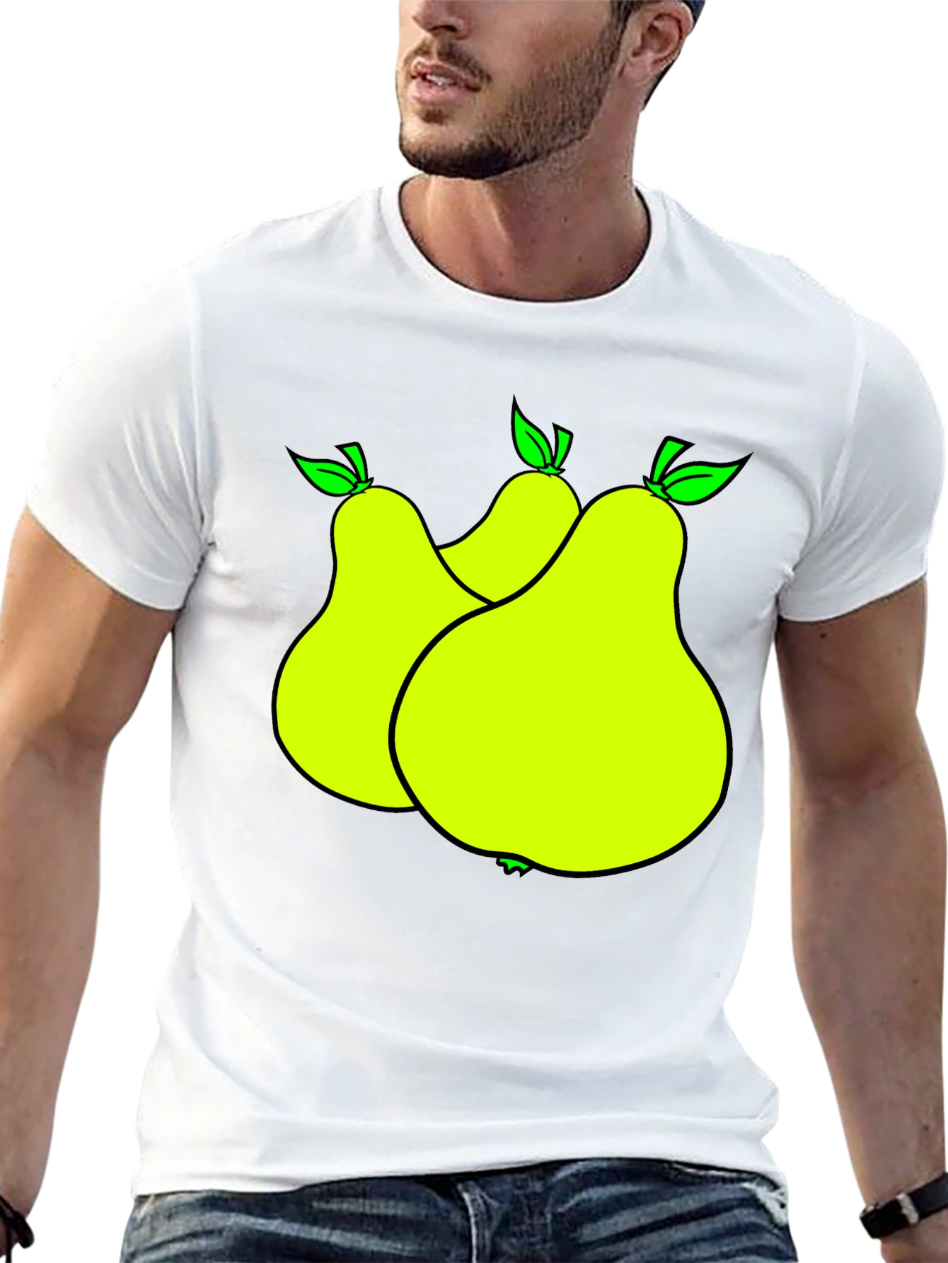 Pear Graphic Tee - Unisex Fruit Design