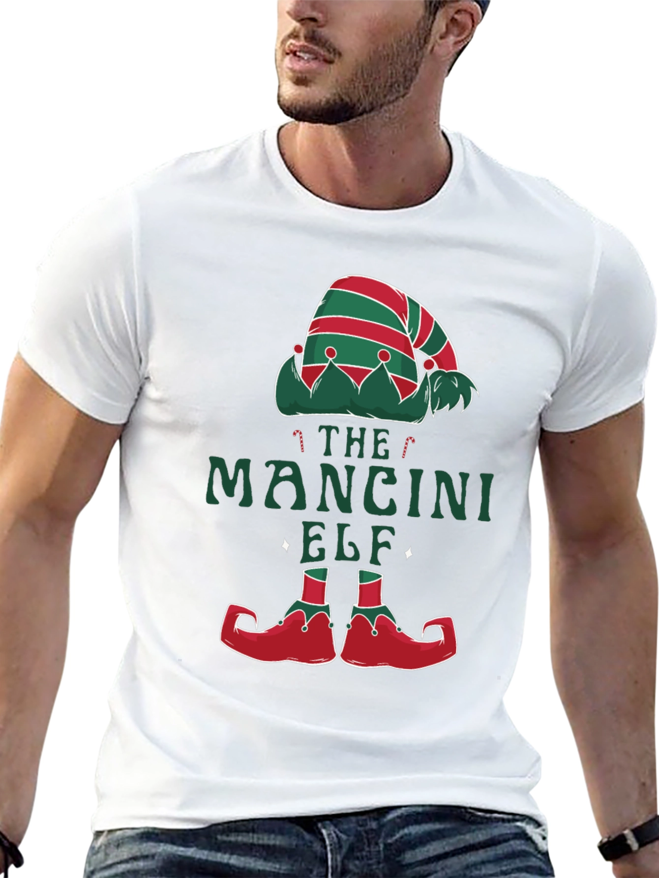 The Mancini Elf Christmas Graphic T-Shirt