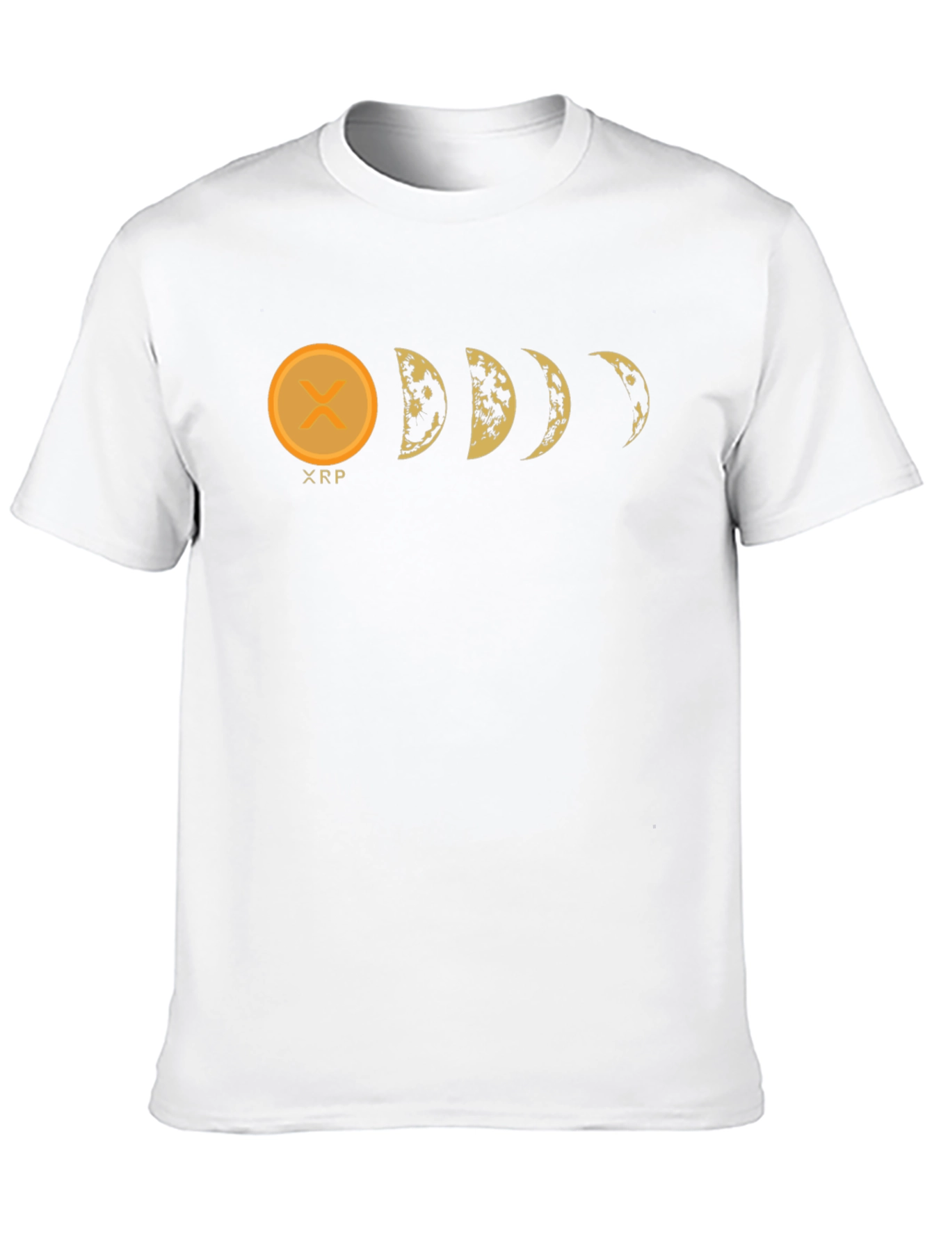 XRP Moon Phases Black Graphic Tee