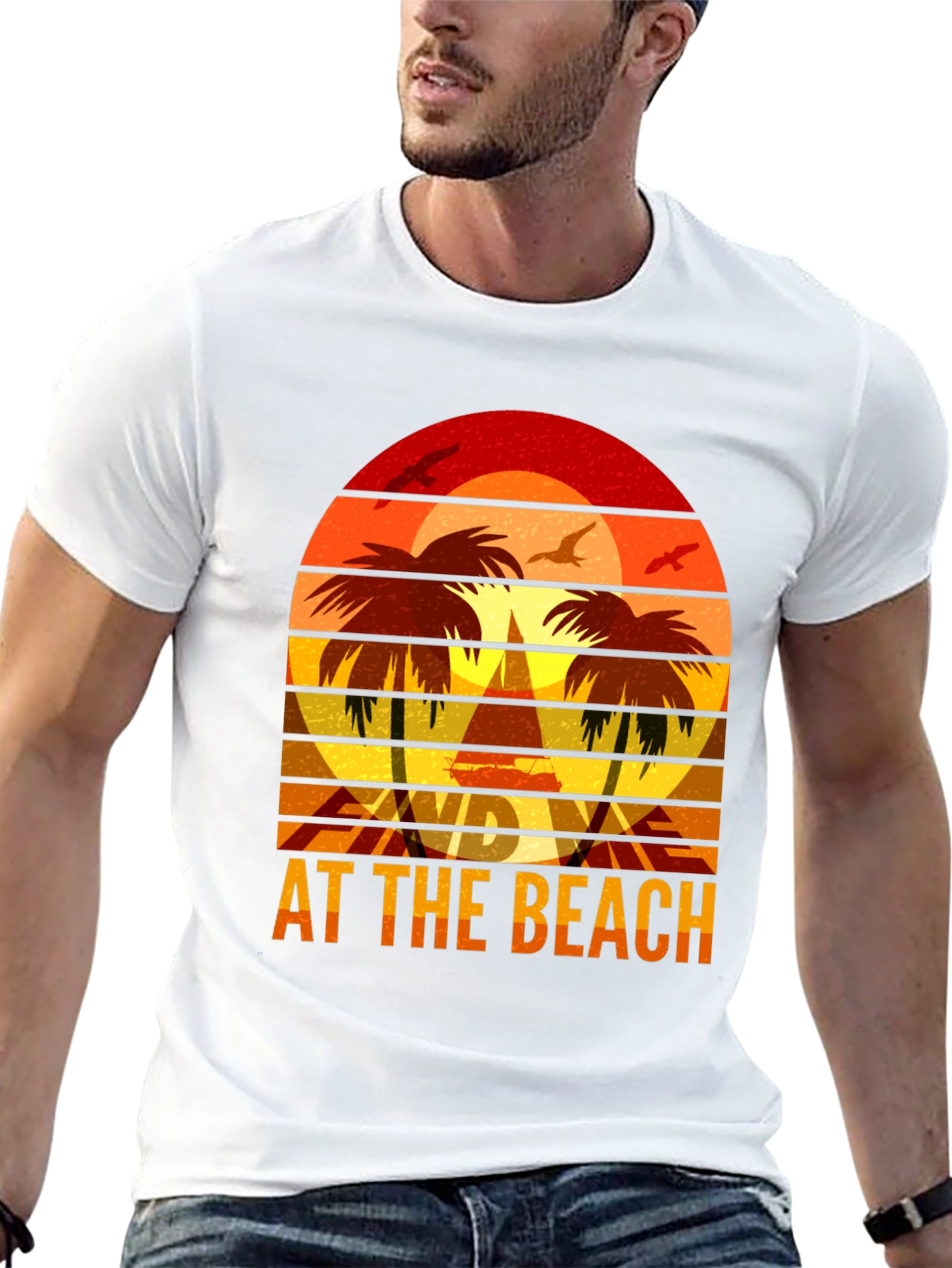 Retro Beach Sunset T-Shirt