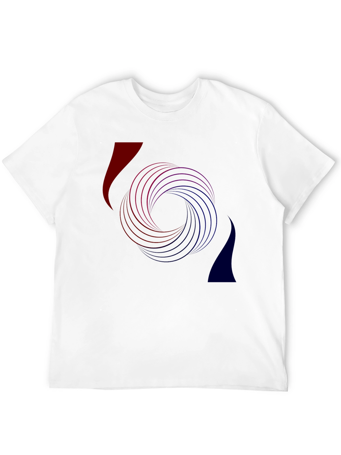 Abstract Swirl Graphic Tee - Modern Art T-Shirt