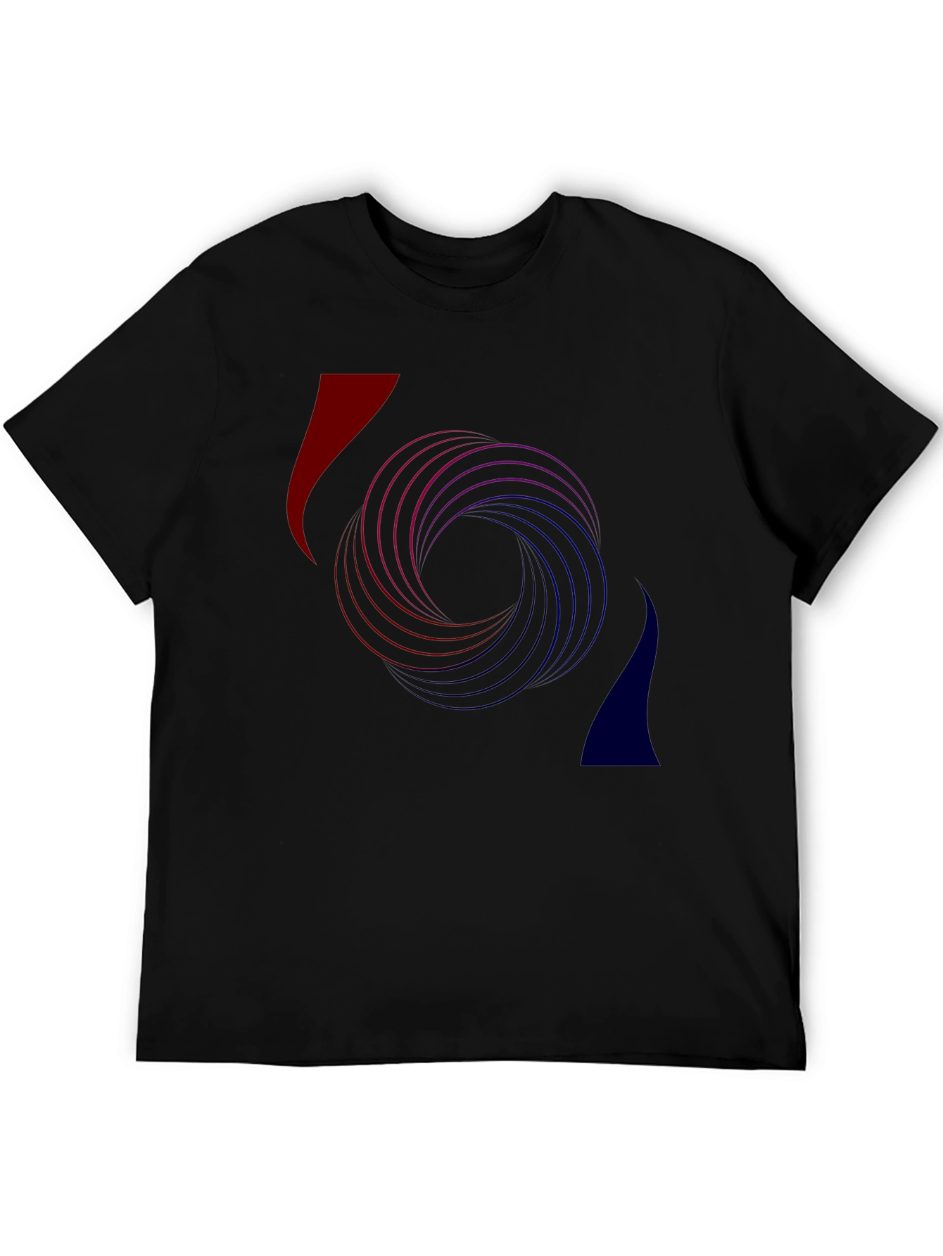 Abstract Swirl Graphic Tee - Modern Art T-Shirt