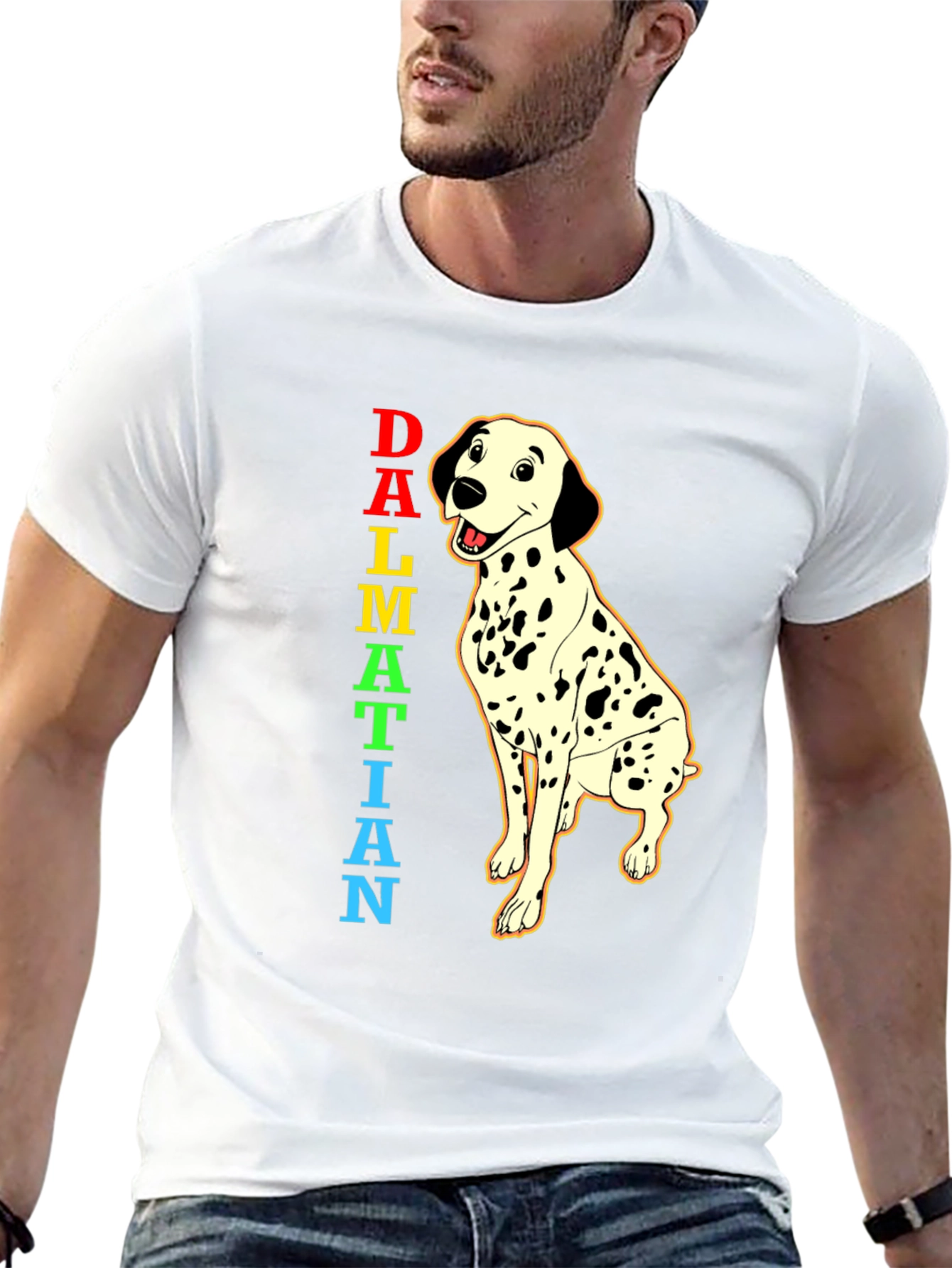 Dalmatian Dog T-Shirt Cartoon Puppy Tee