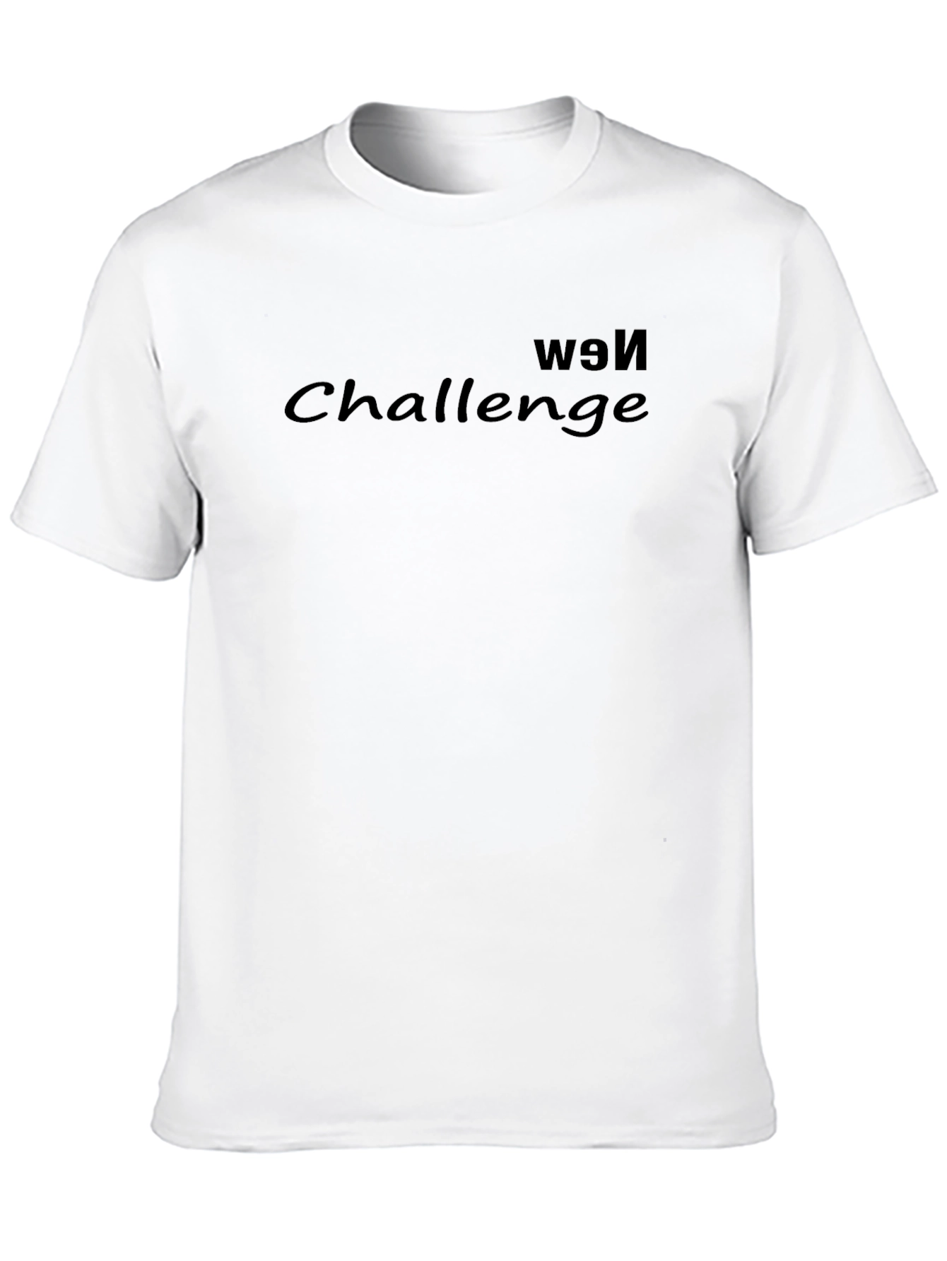 New Challenge Black Graphic T-Shirt