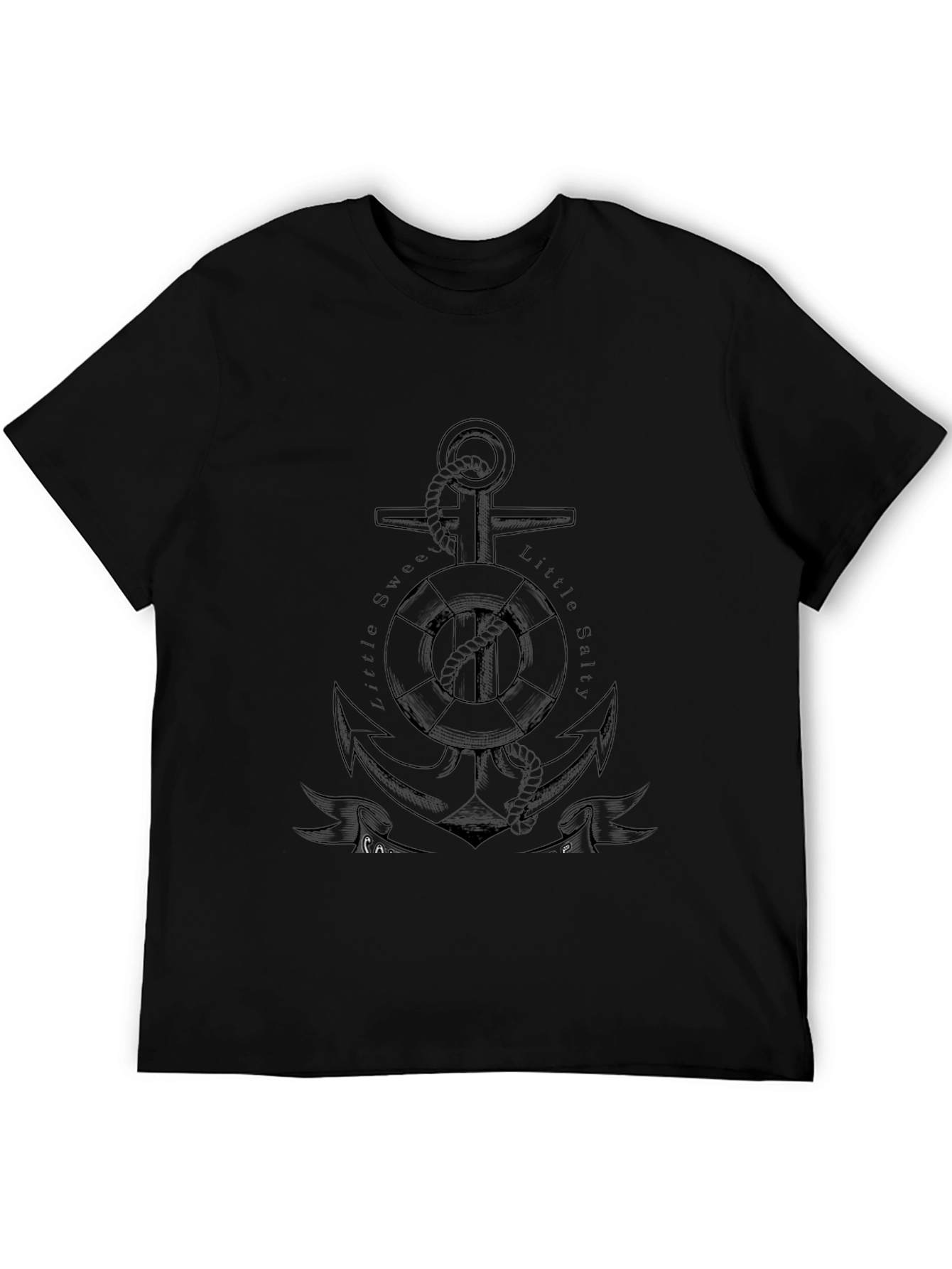 Anchor Graphic Mens Black T-Shirt