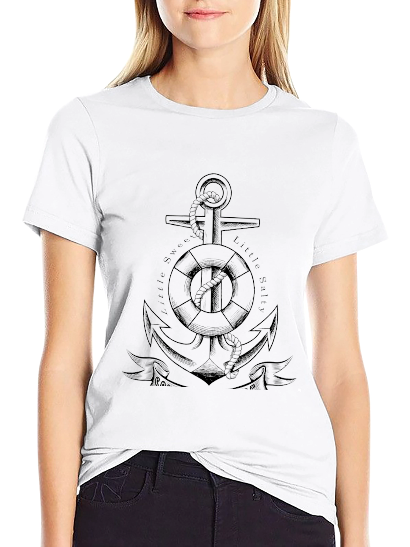 Anchor Graphic Mens Black T-Shirt
