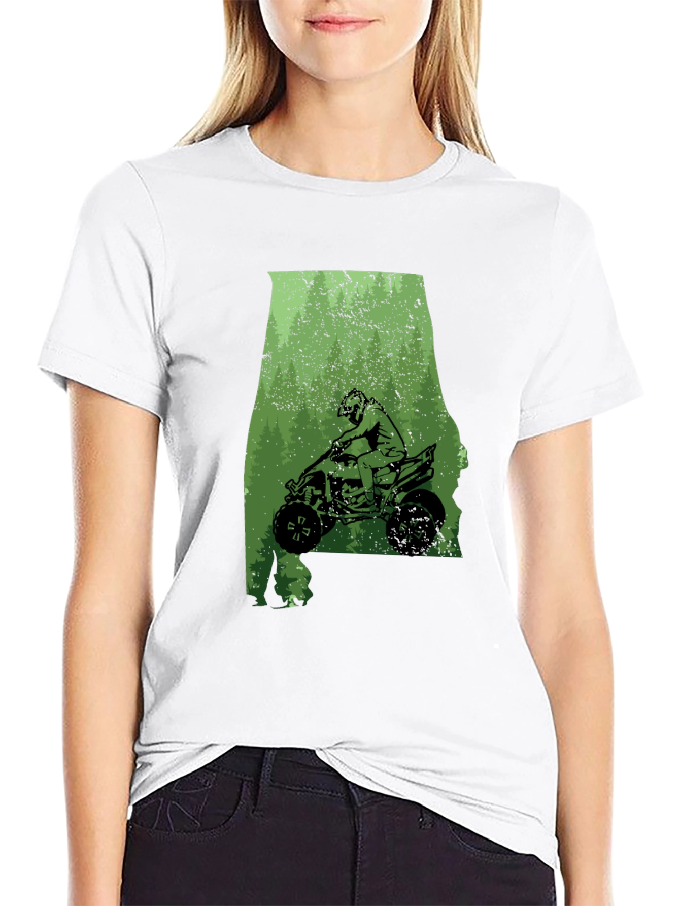 Alabama ATV Rider Graphic Tee - Black