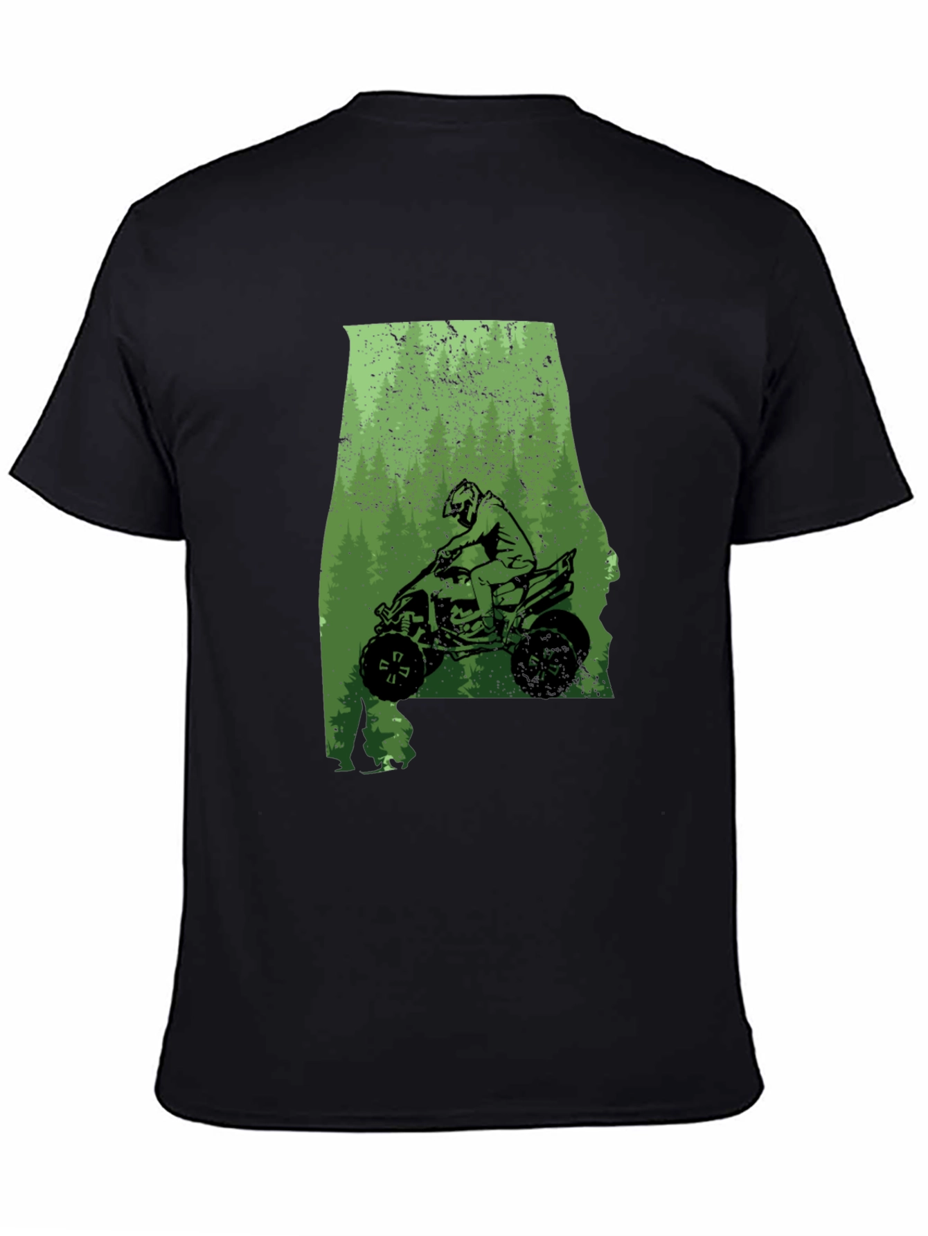 Alabama ATV Rider Graphic Tee - Black