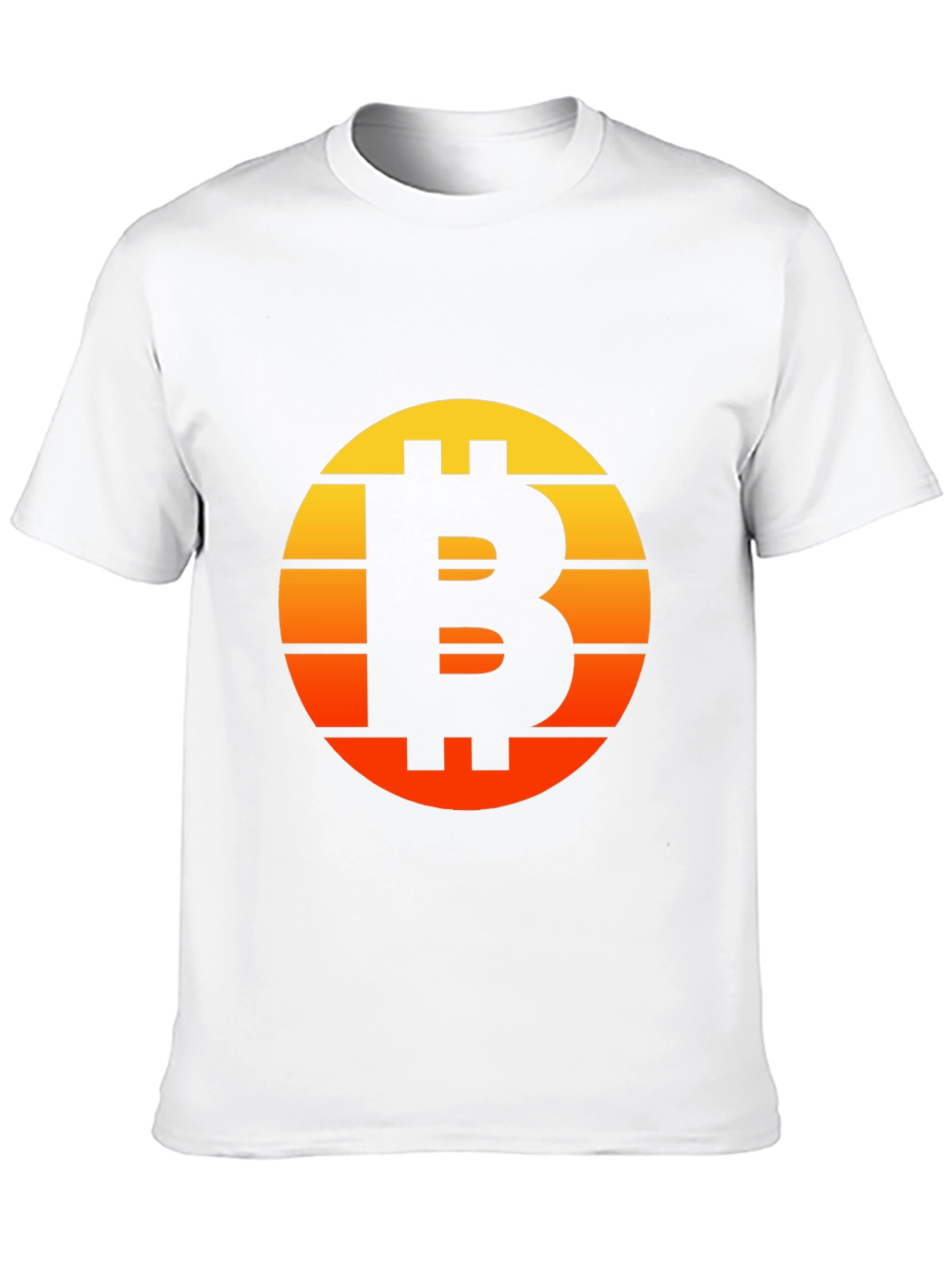 Bitcoin Sunset Graphic Tee - Black Crypto Shirt