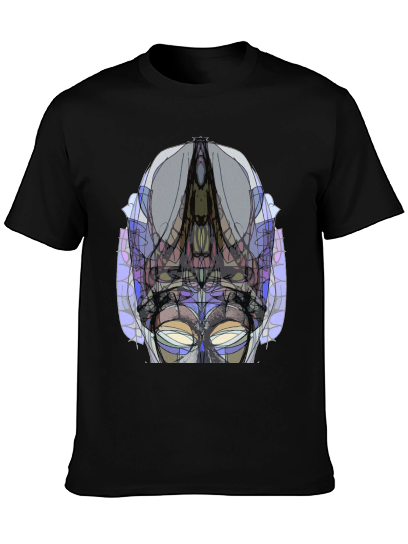 Abstract Geometric Graphic Tee - Modern Art Shirt