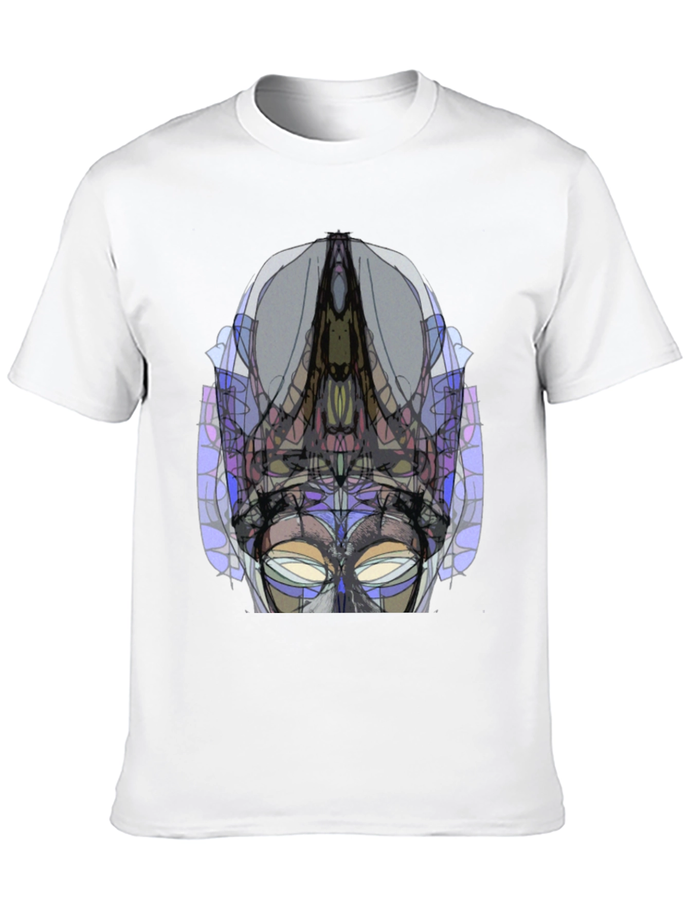 Abstract Geometric Graphic Tee - Modern Art Shirt