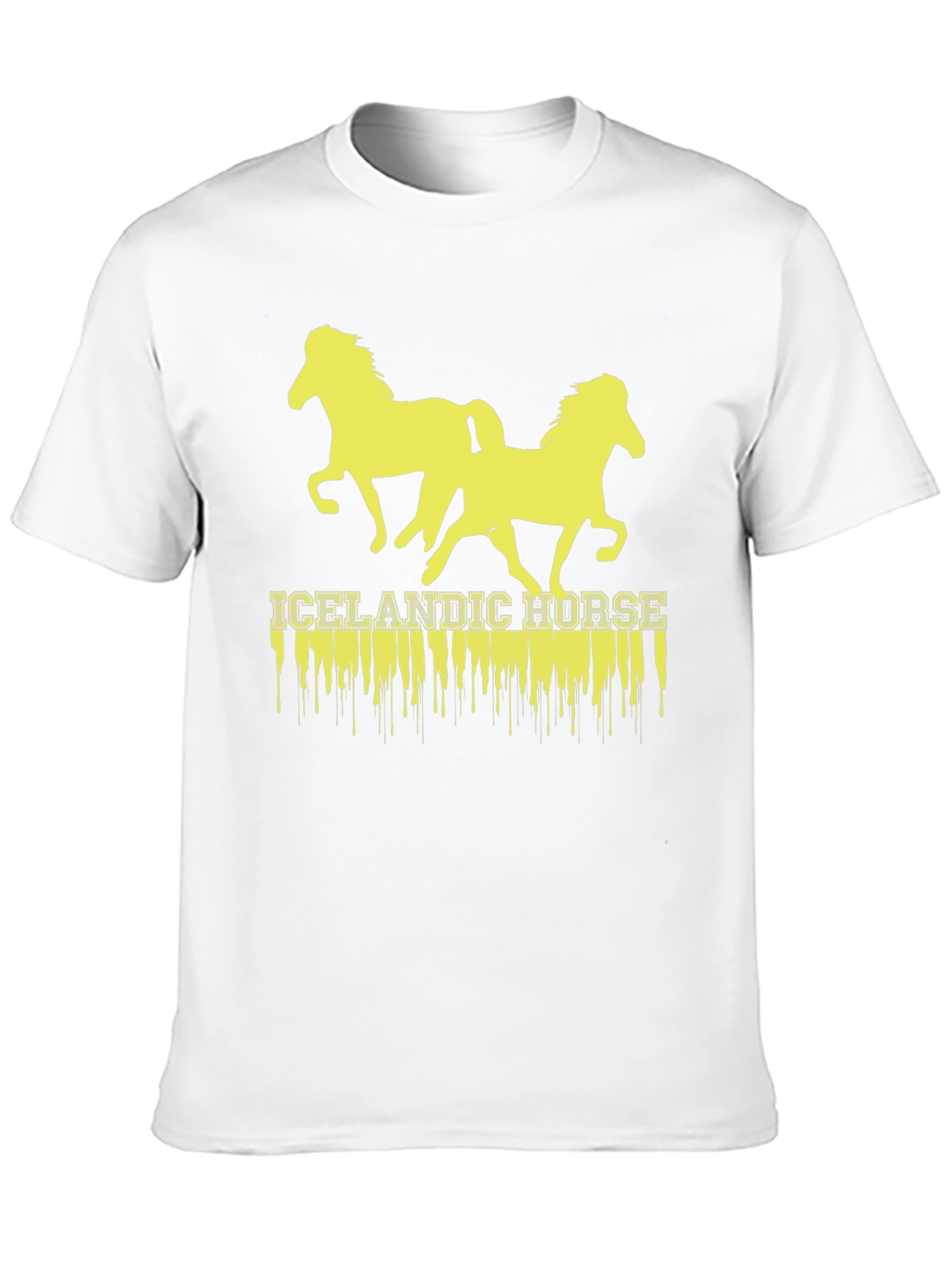 Icelandic Horse Graphic T-Shirt - Black