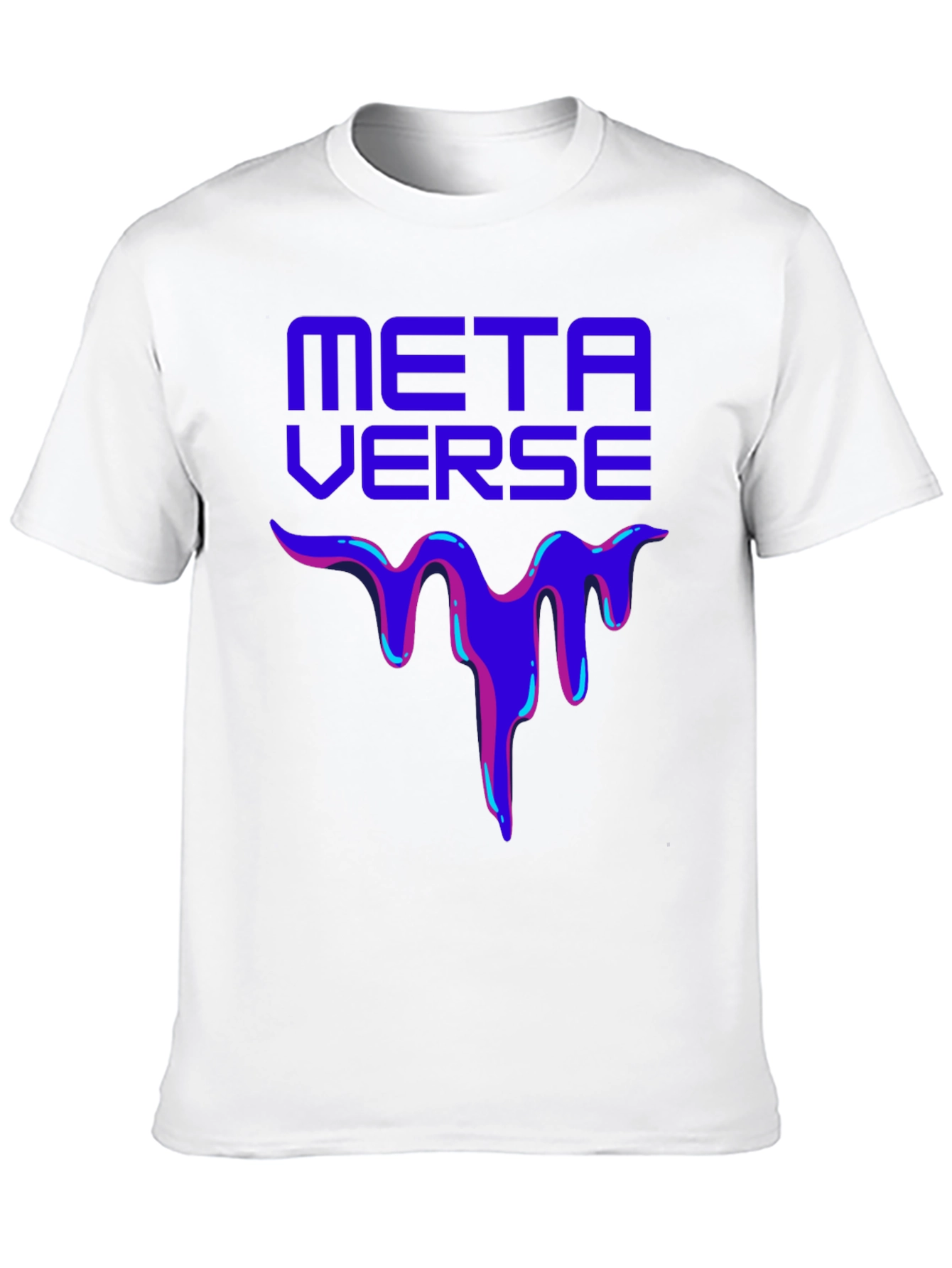 Metaverse Drip Graphic T-Shirt - Trendy Casual Wear