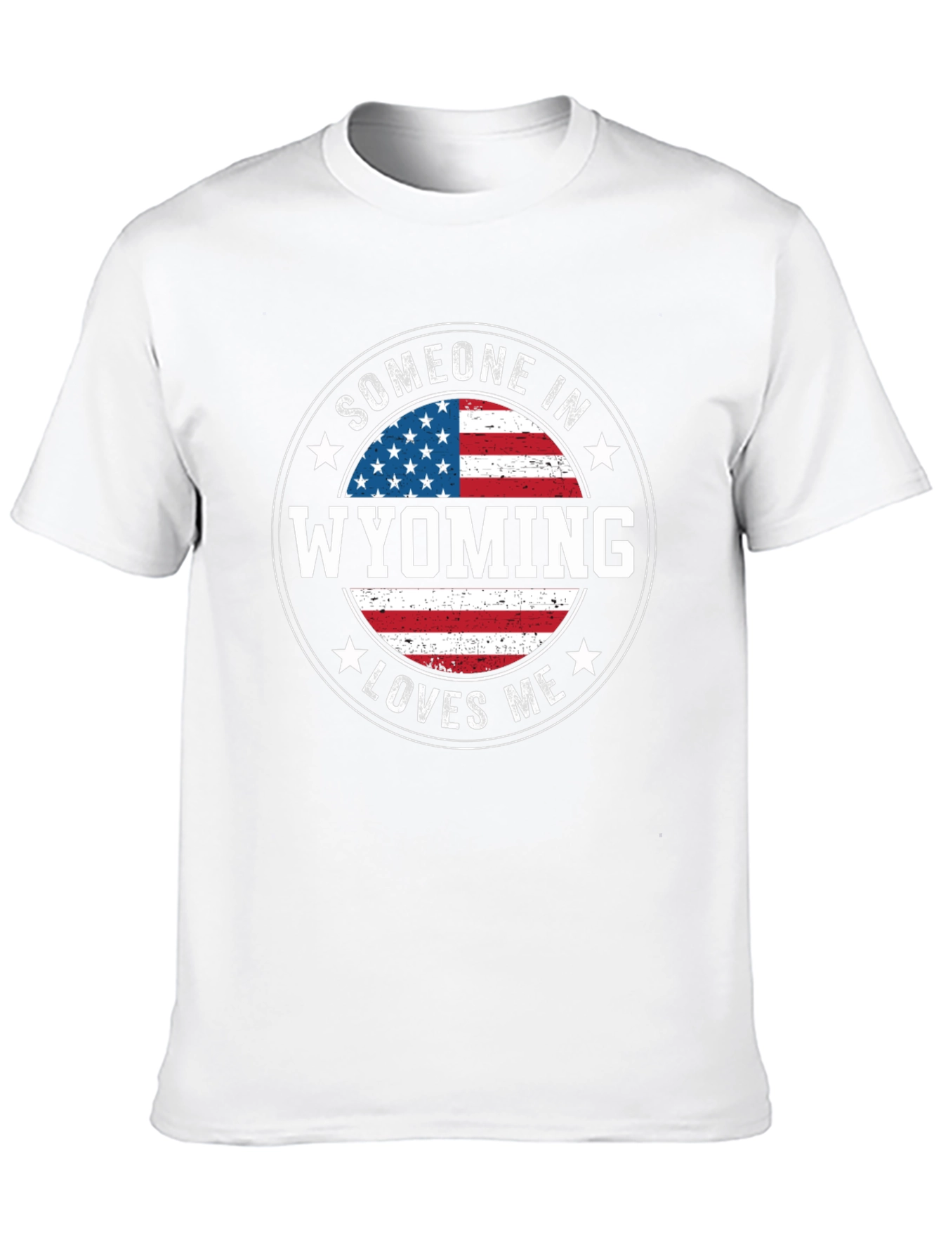 Wyoming Loves Me T-Shirt Patriotic Souvenir
