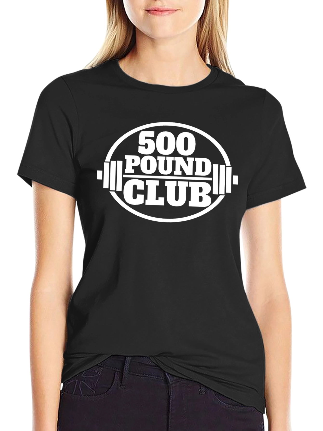 500 Pound Club T-Shirt - Black