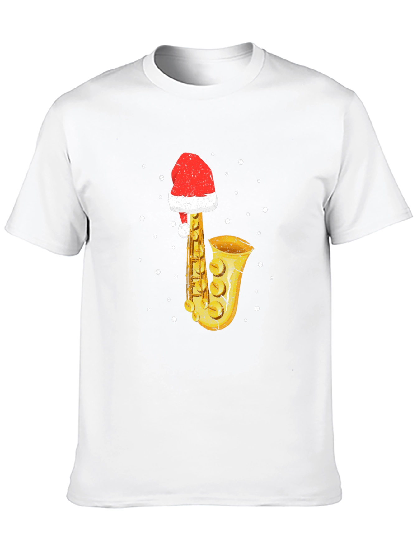 Festive Saxophone Christmas T-Shirt