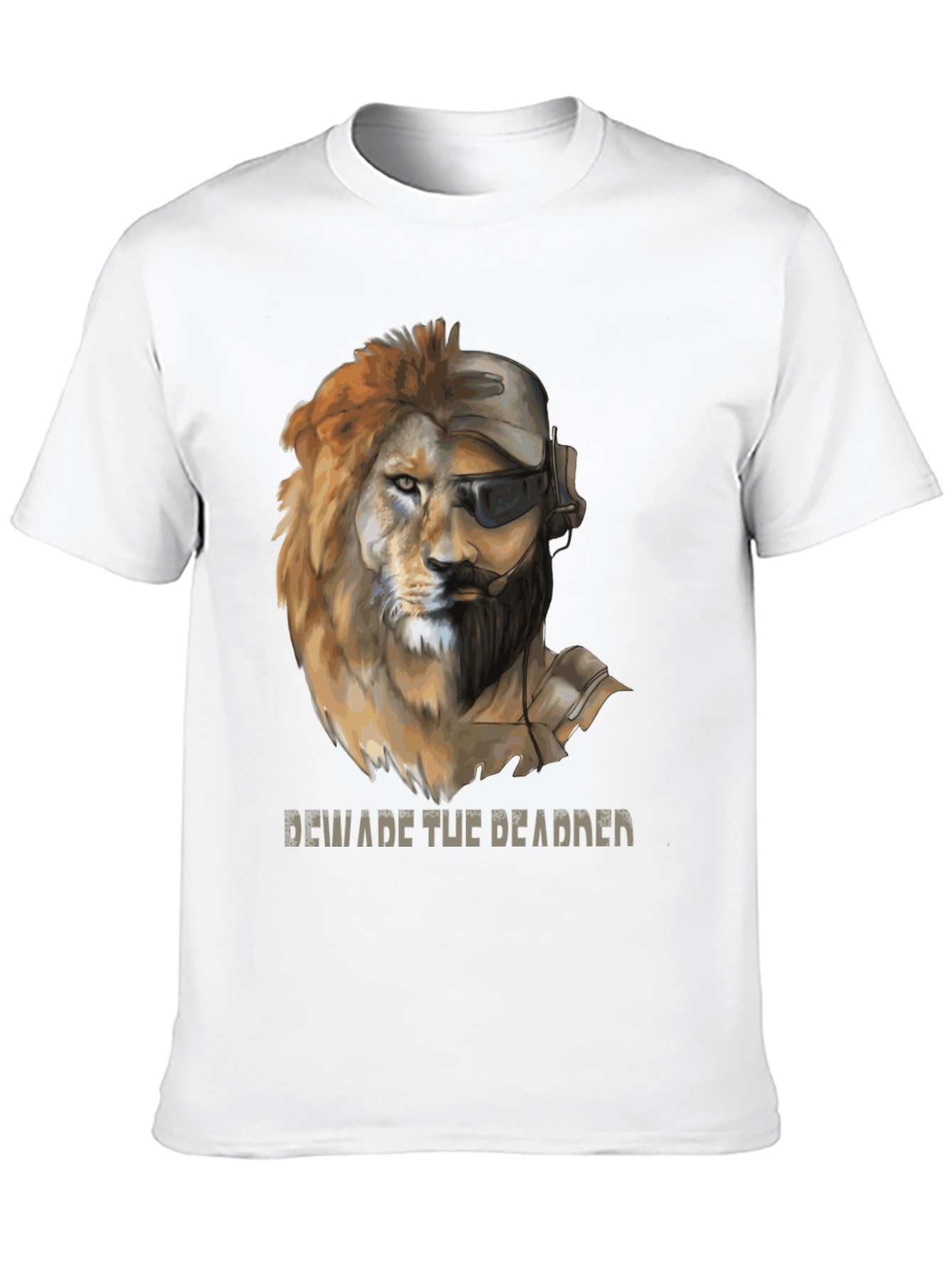 Lion Soldier Graphic Tee - Beware the Deadder T-Shirt
