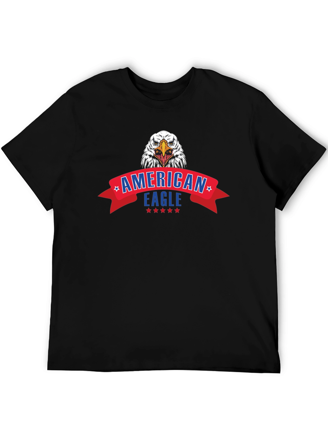 American Eagle Graphic Print Black T-Shirt