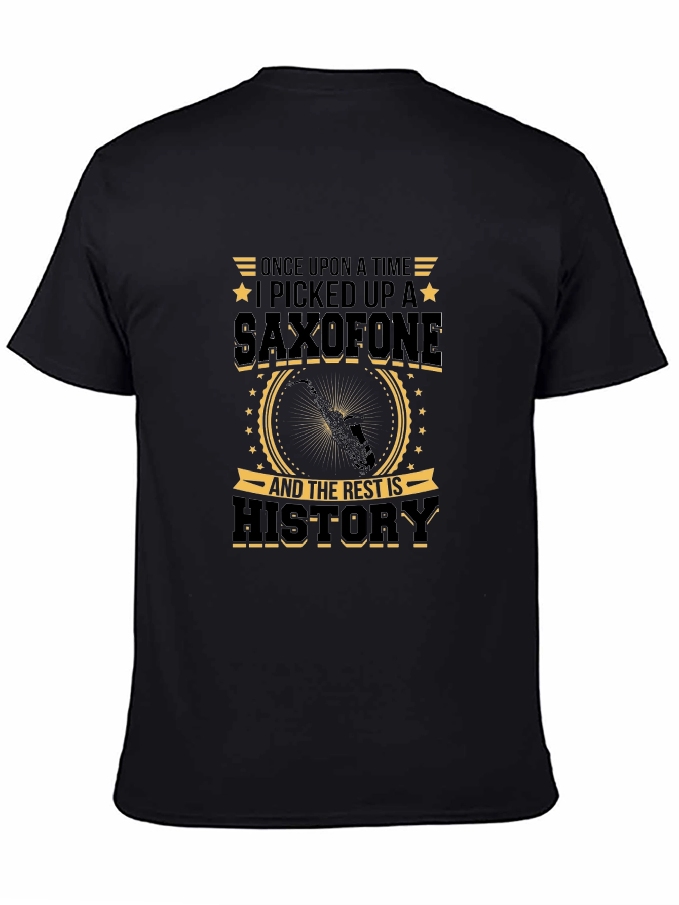 Saxophone Lover T-Shirt - Once Upon a Time Design