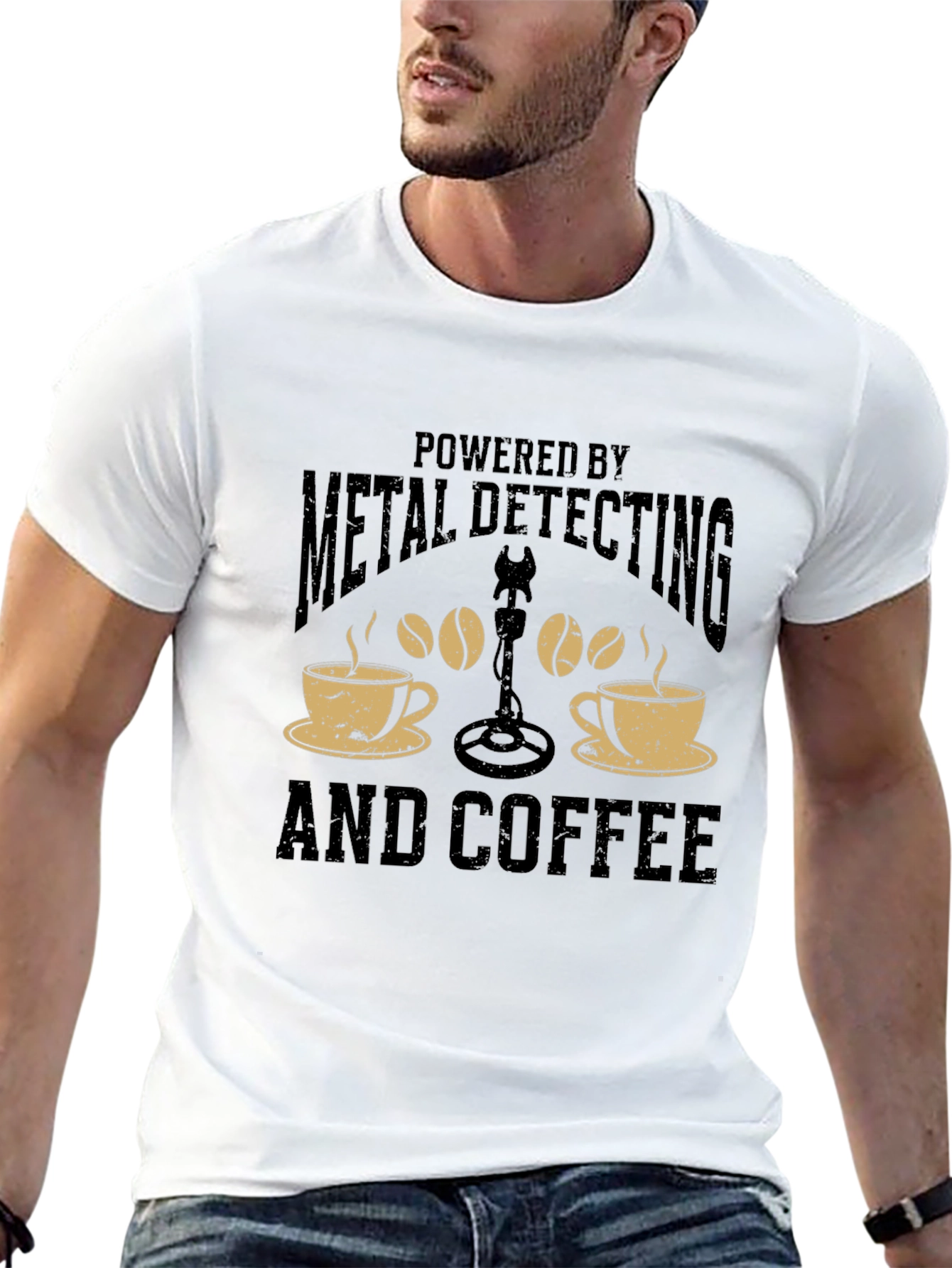 Metal Detecting & Coffee T-Shirt
