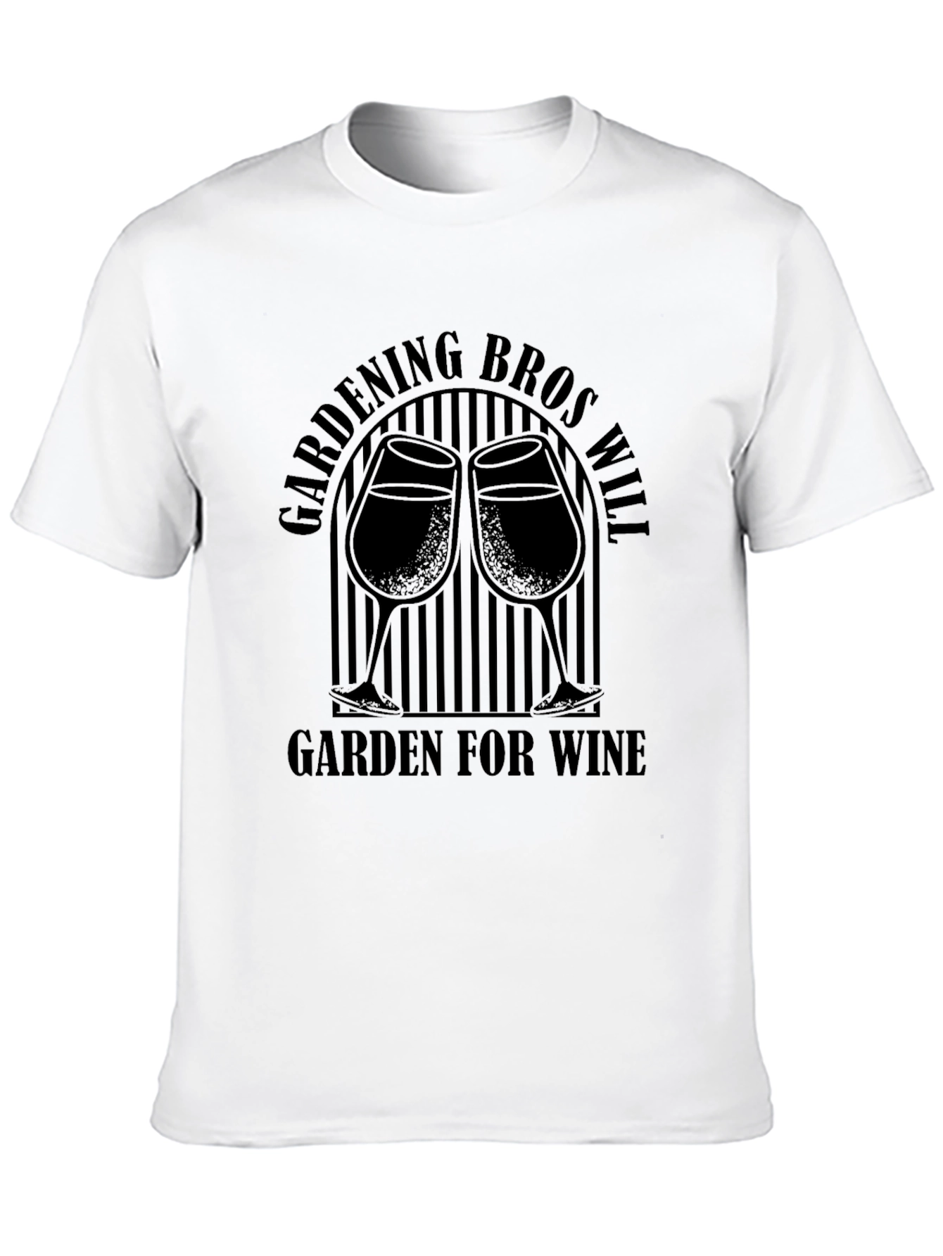 Gardening Bros Wine Garden Black T-Shirt