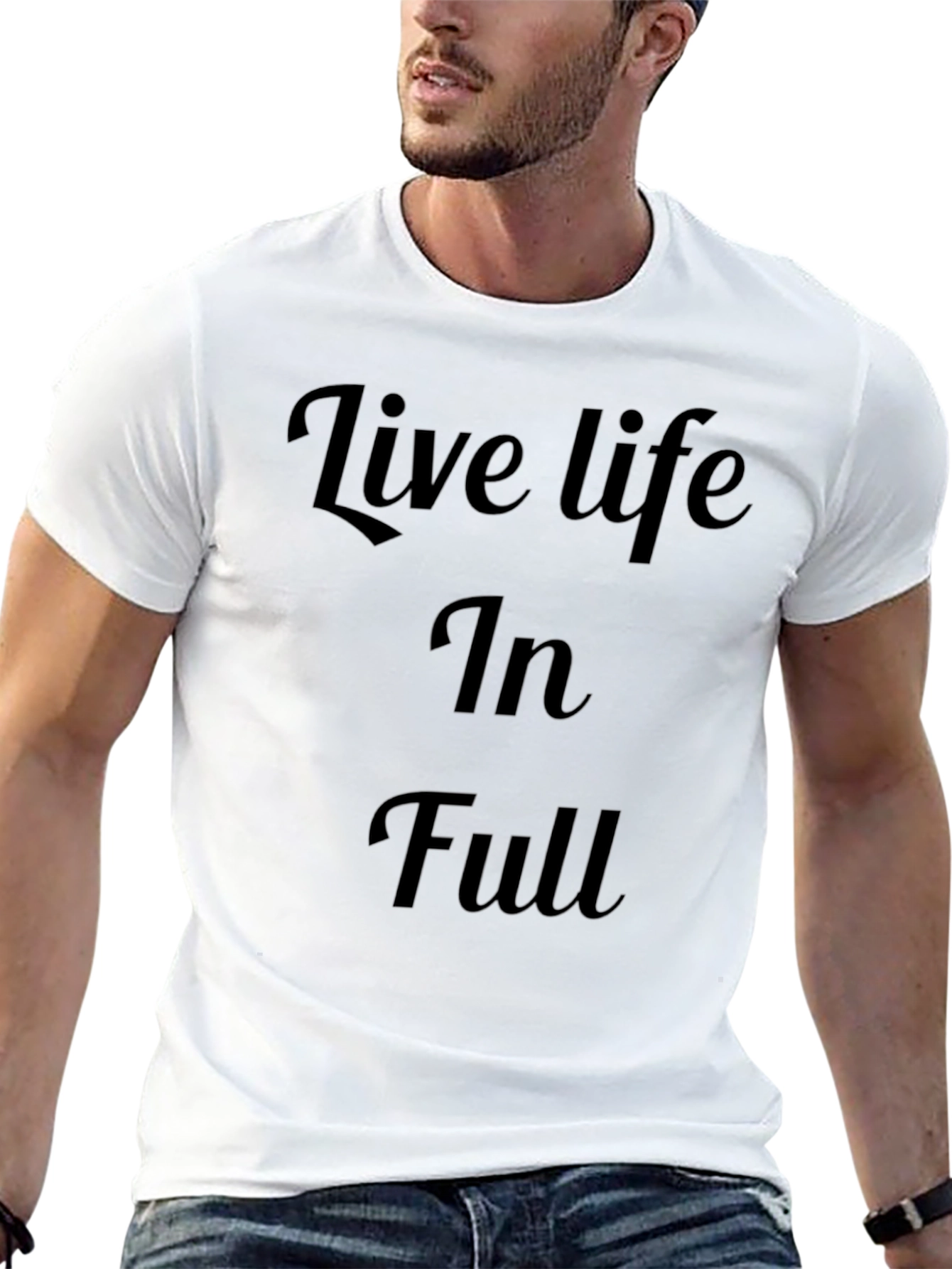 Live Life In Full Black T-Shirt