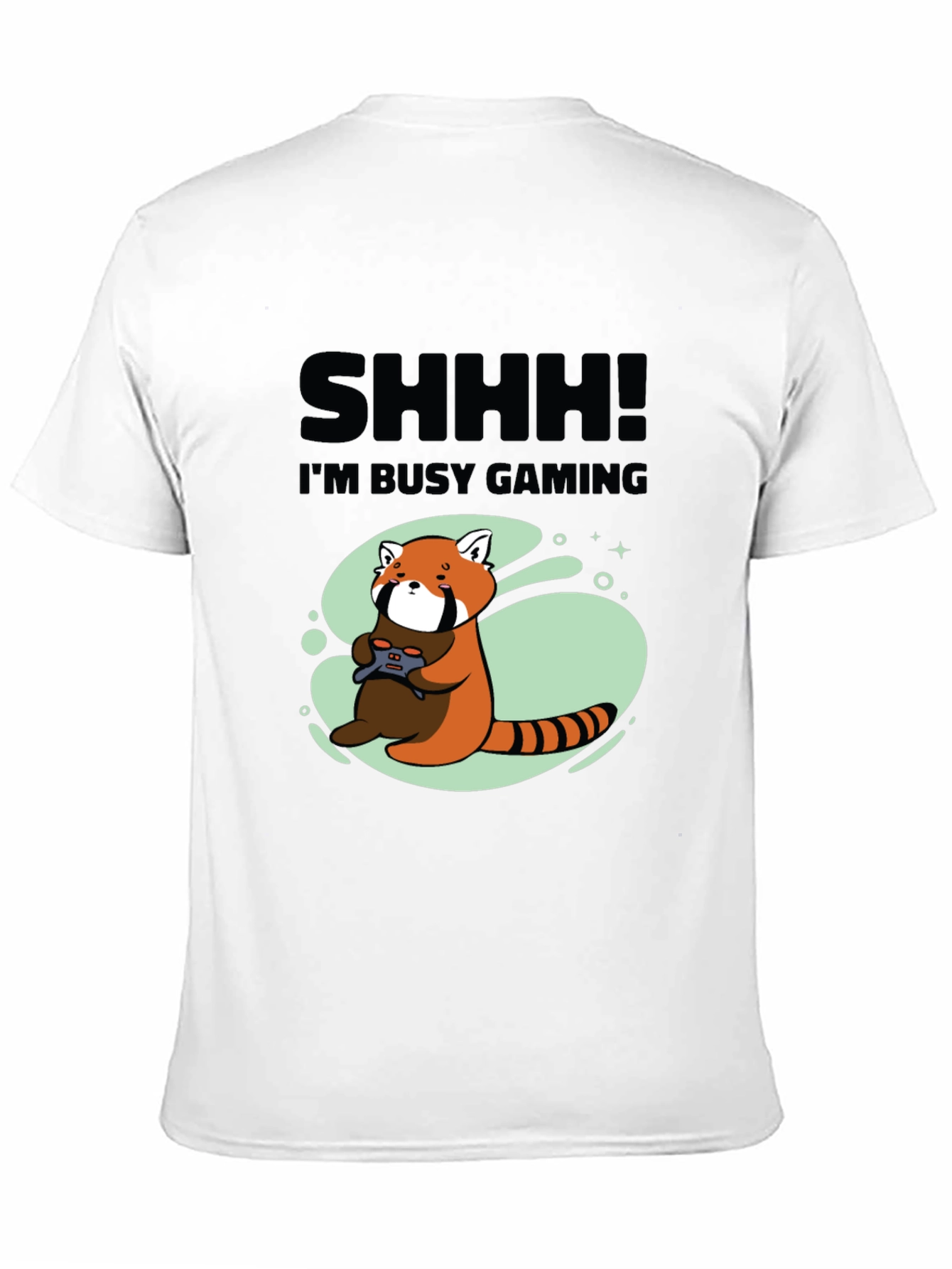 Gamer Red Panda Graphic T-Shirt