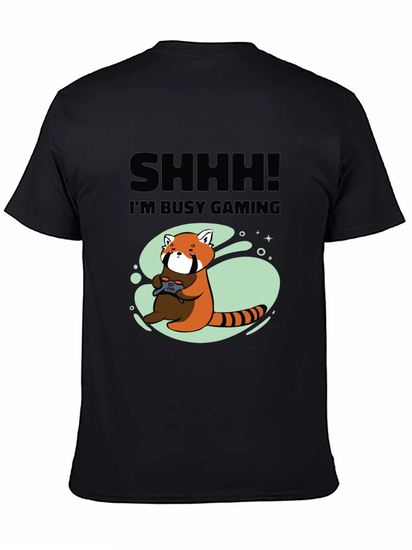 Gamer Red Panda Graphic T-Shirt