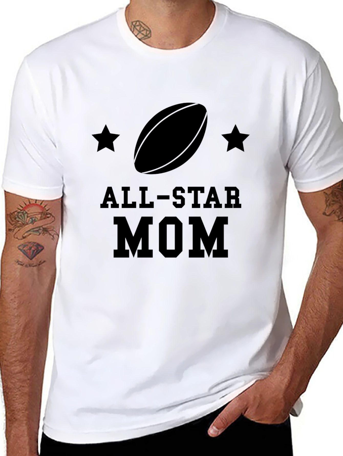 All-Star Mom Rugby Graphic Tee