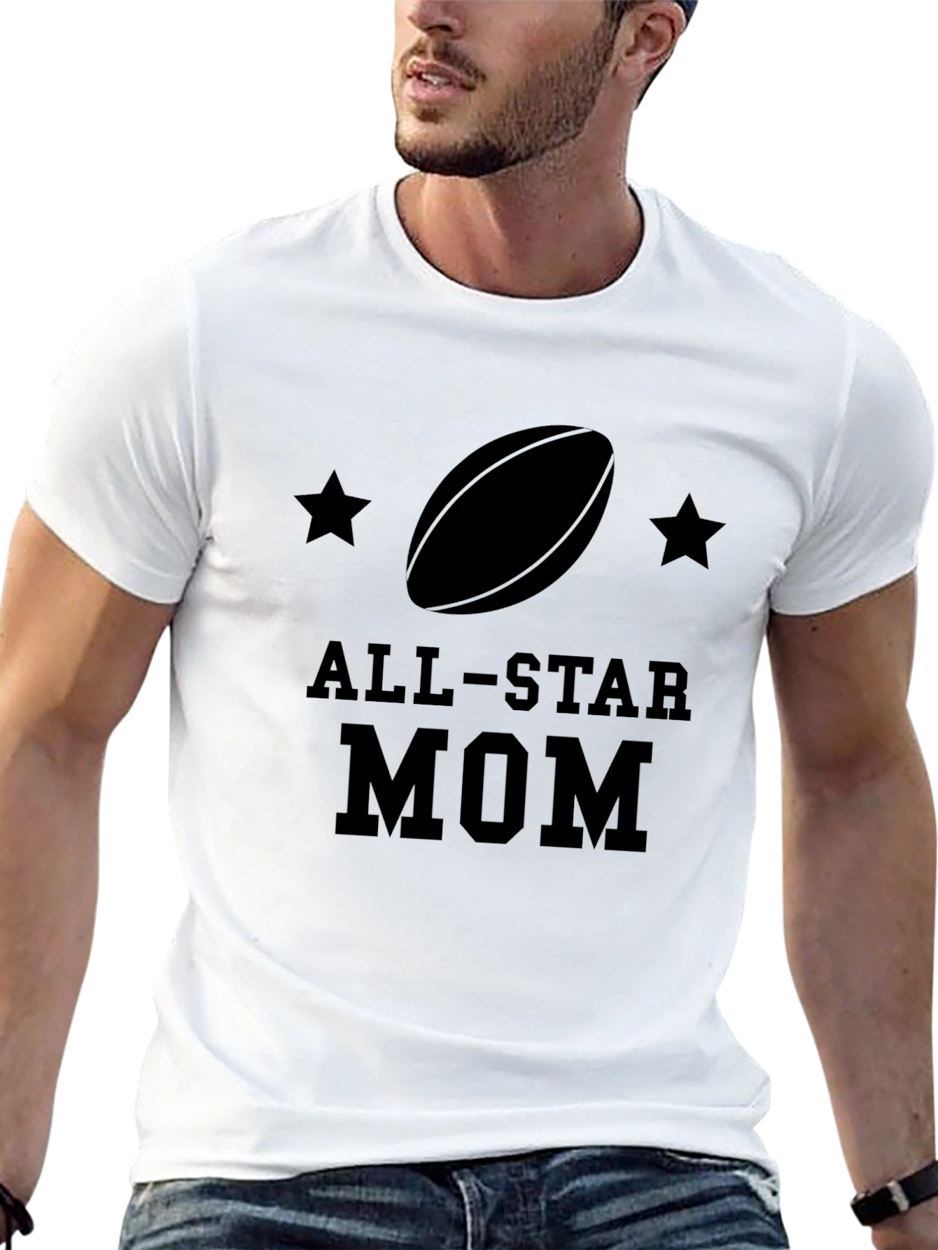 All-Star Mom Rugby Graphic Tee