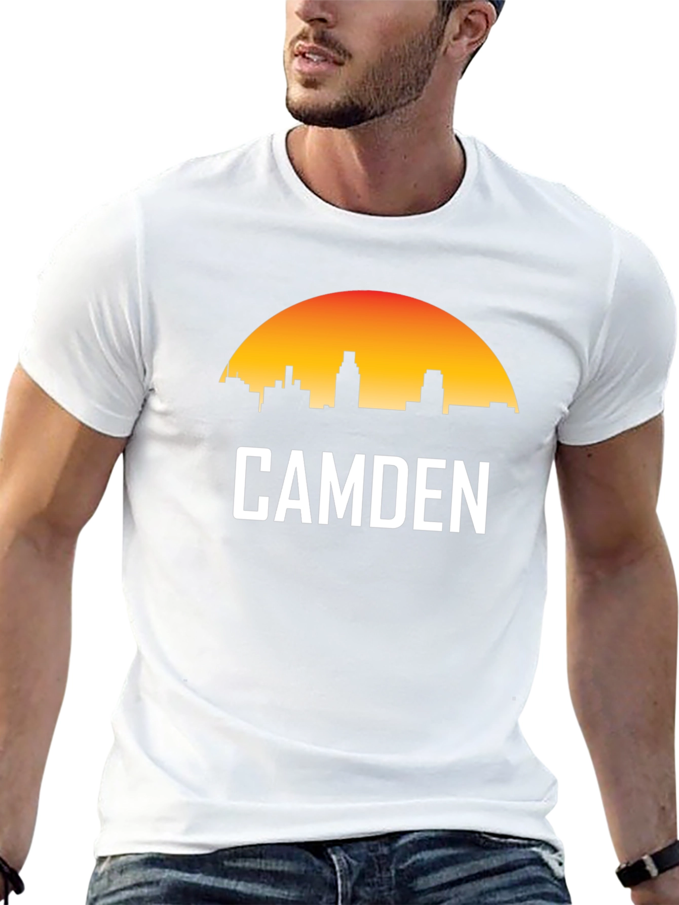 Camden City Skyline Black T-Shirt