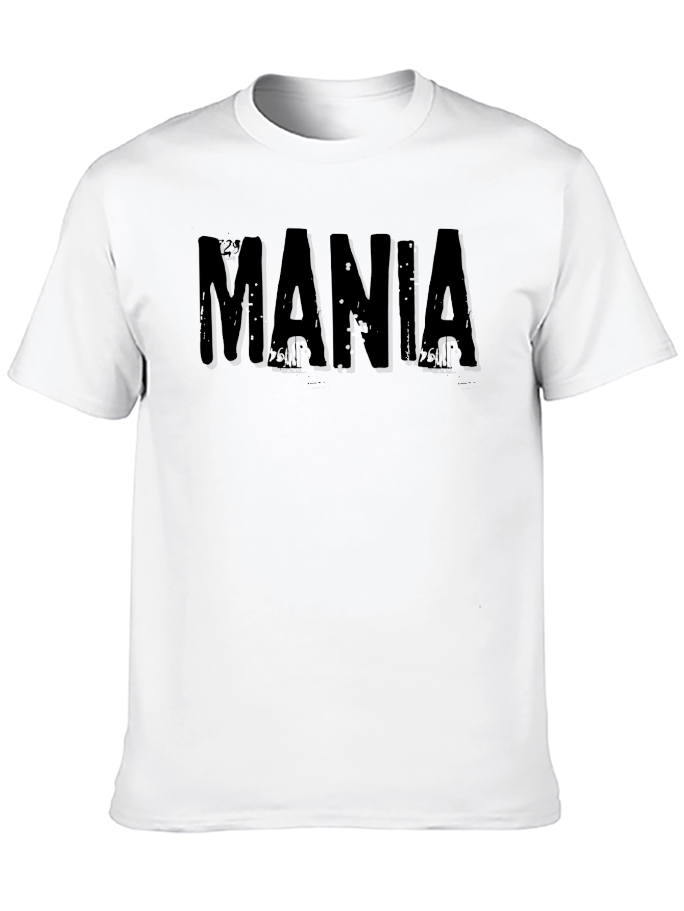 Mania Graphic Tee - Distressed Style