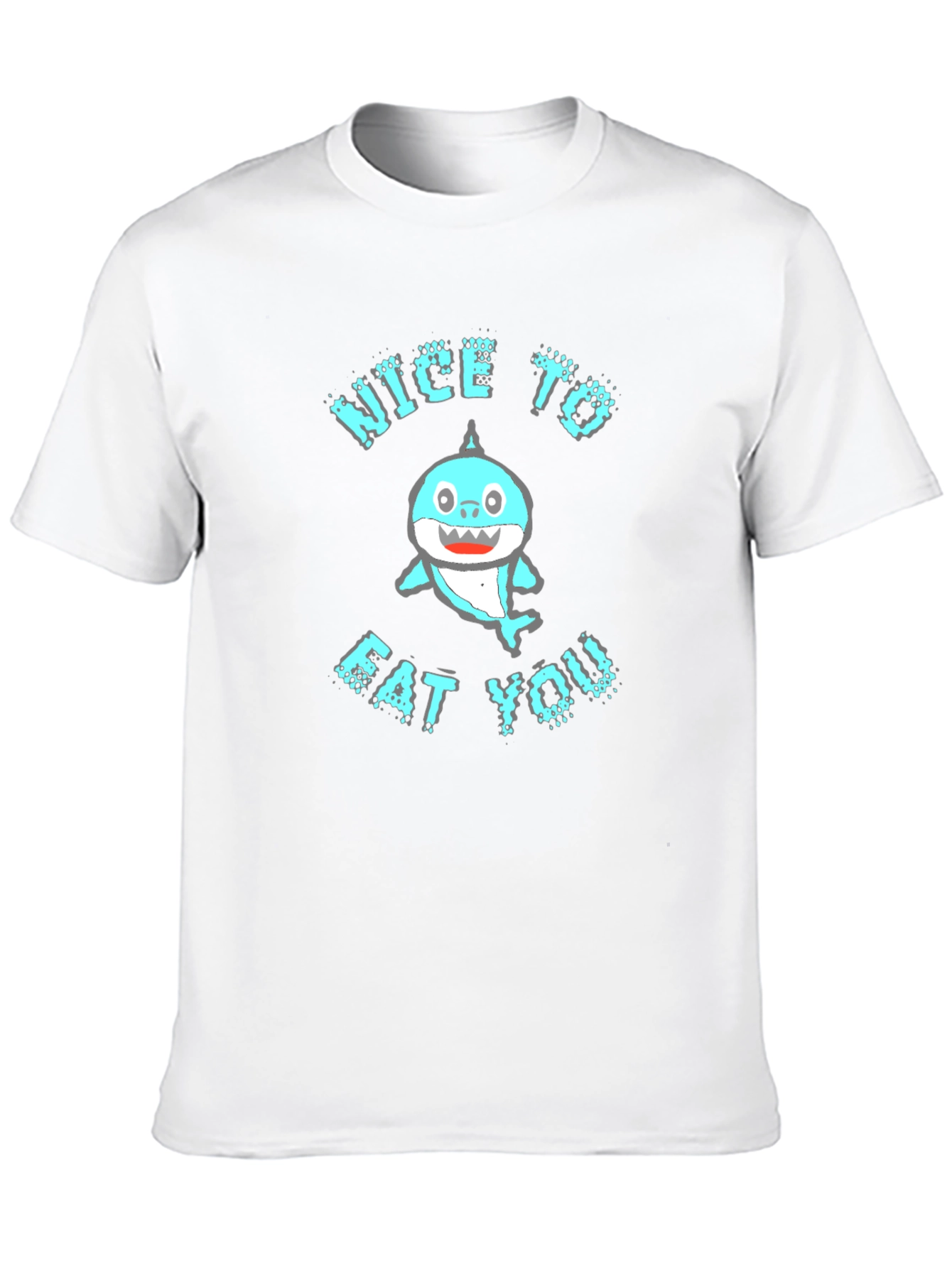 Funny Shark Nice to Eat You Graphic Tee