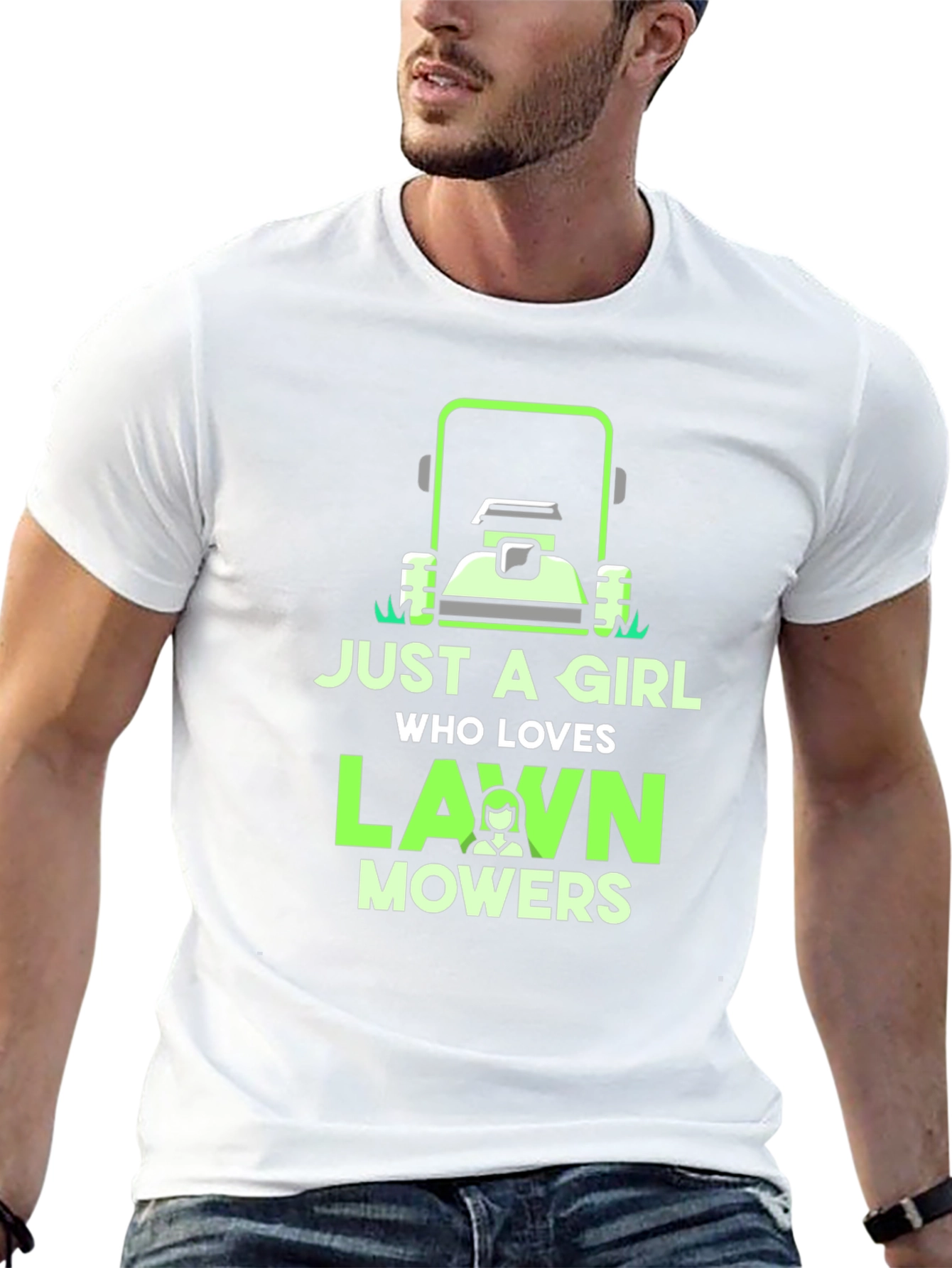 Just a Girl Who Loves Lawn Mowers T-Shirt