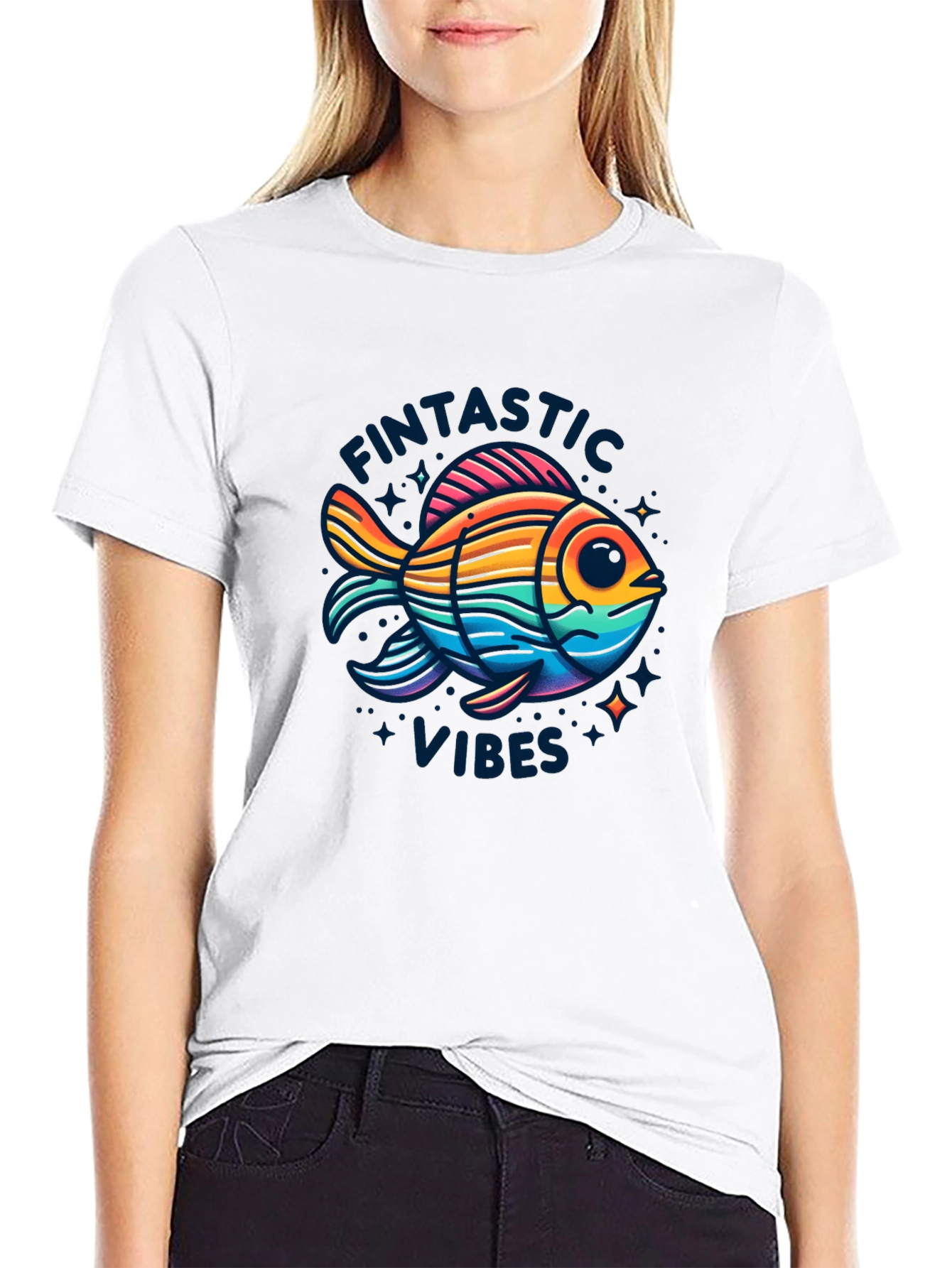 Fintastic Vibes Graphic T-Shirt
