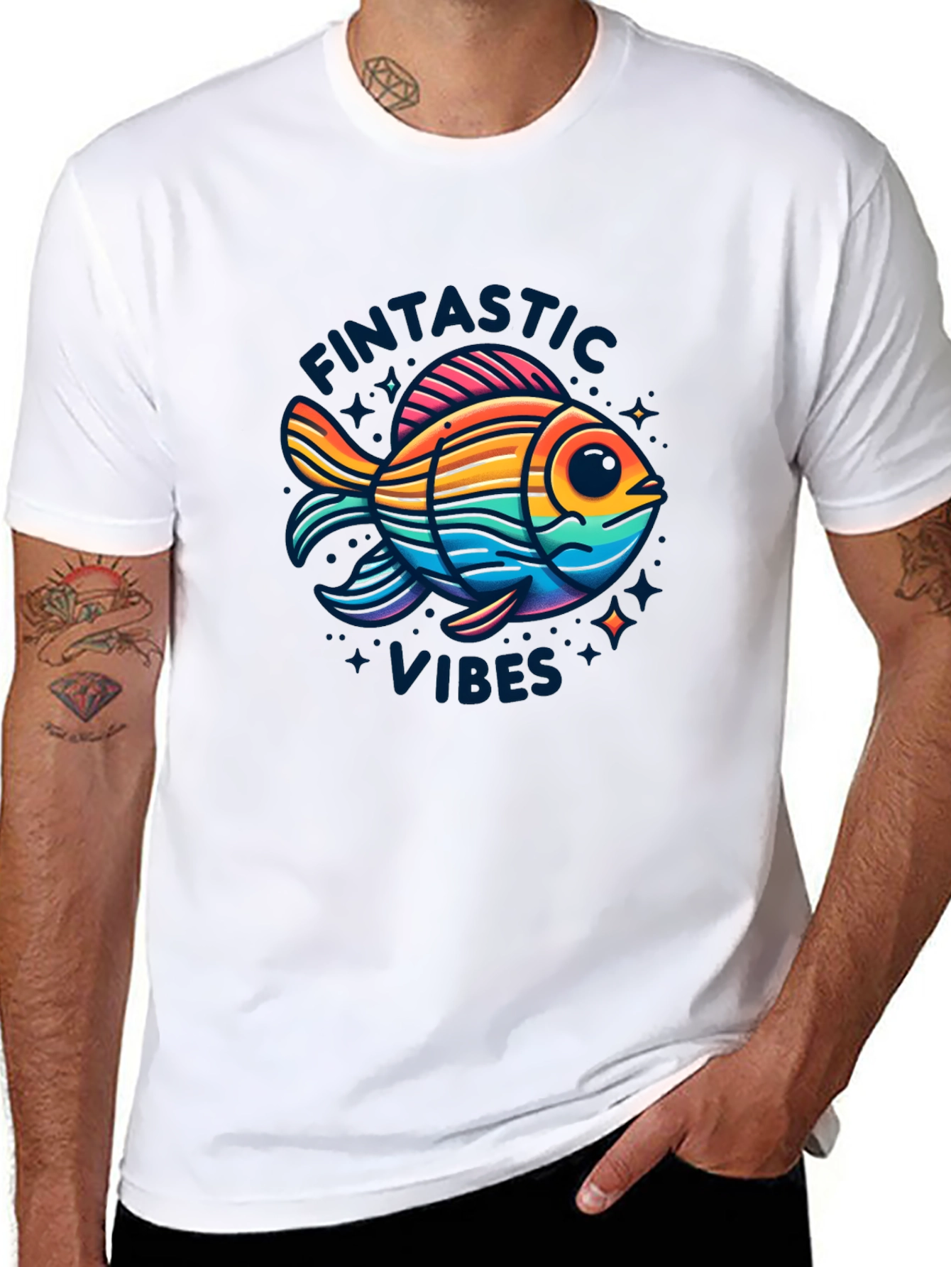 Fintastic Vibes Graphic T-Shirt