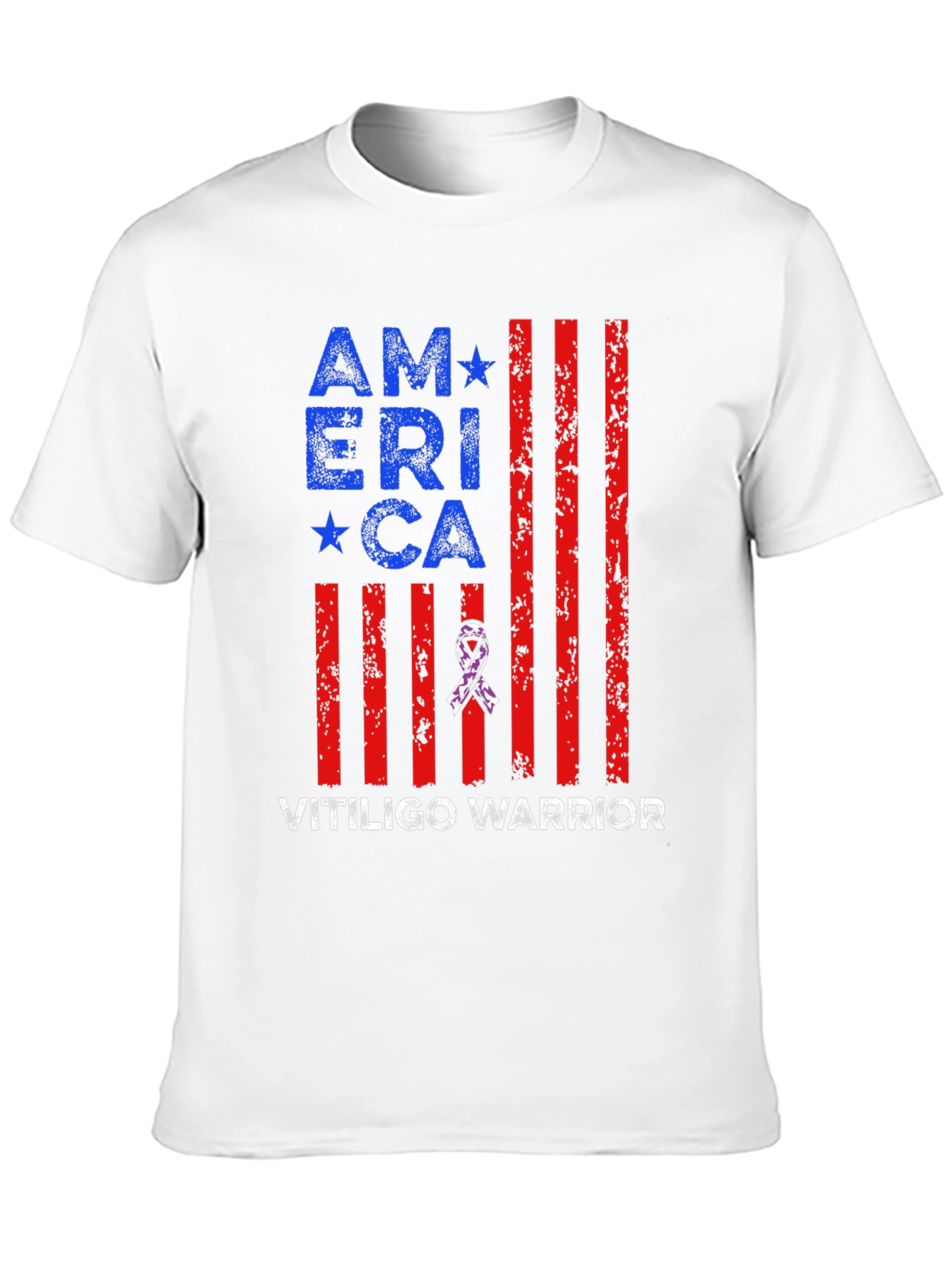 Vitiligo Warrior America T-Shirt