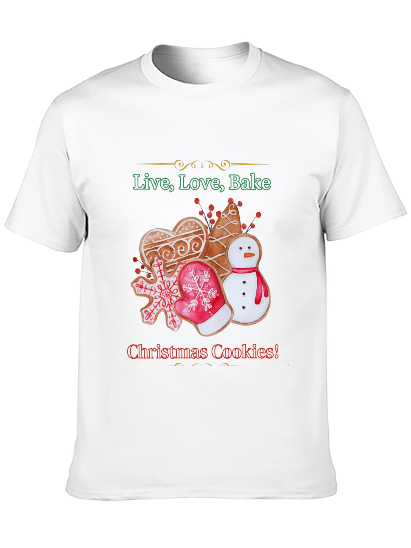 Christmas Cookies Graphic Tee Shirt