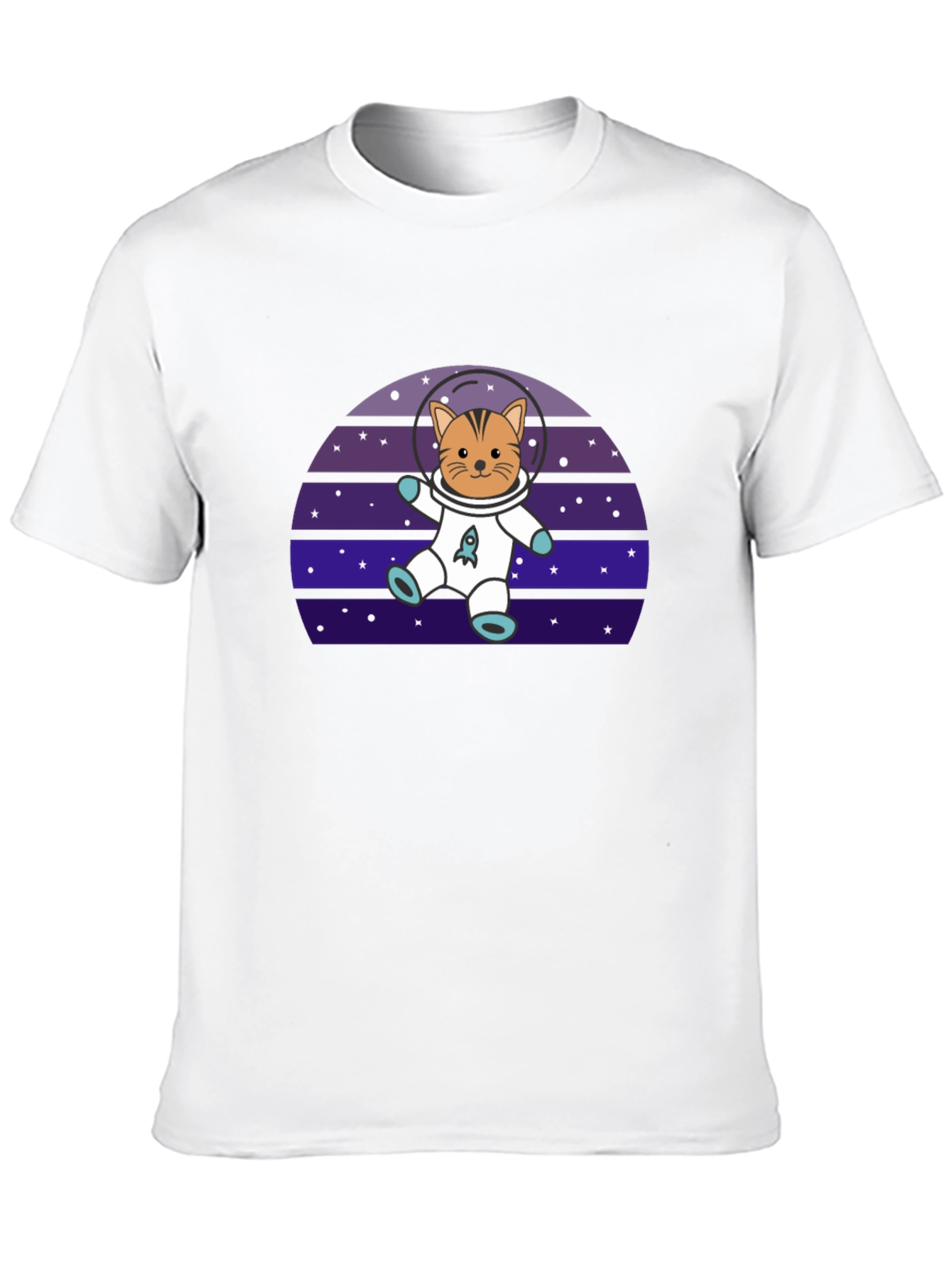 Astronaut Cat T-Shirt - Space Kitten Tee