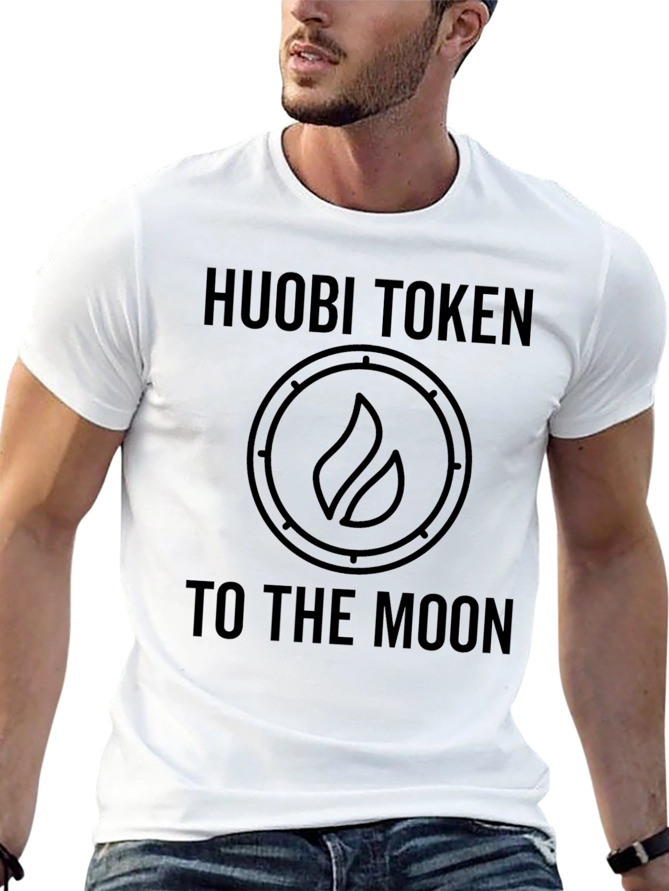 Huobi Token To The Moon Black T-Shirt