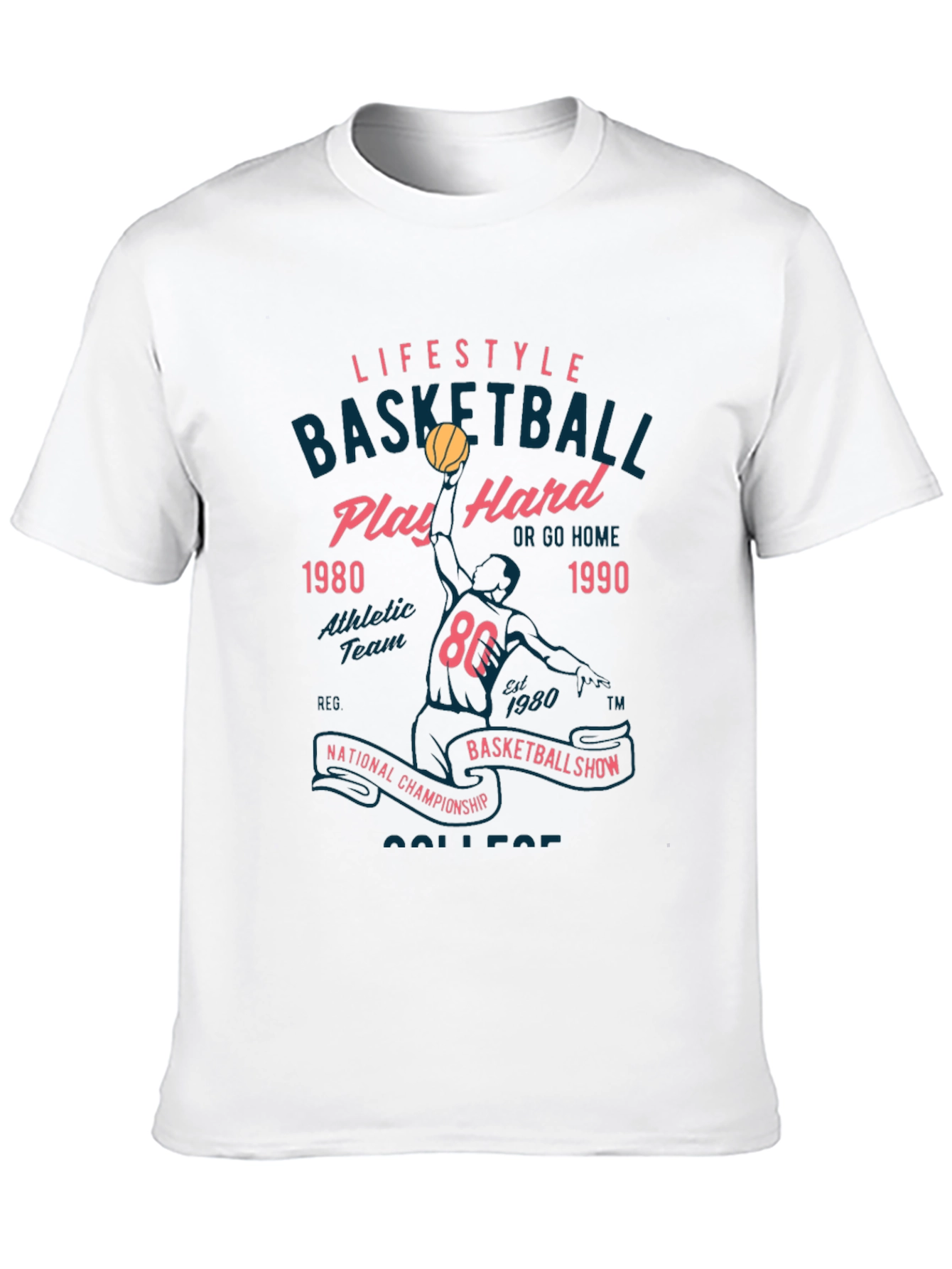 Lifestyle Basketball Tee: Play Hard Edition