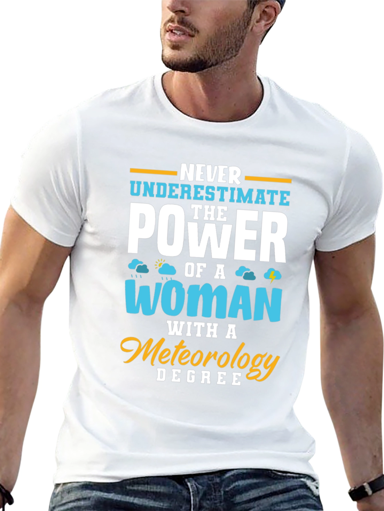 Meteorology Woman Power T-Shirt Funny Weather Gift