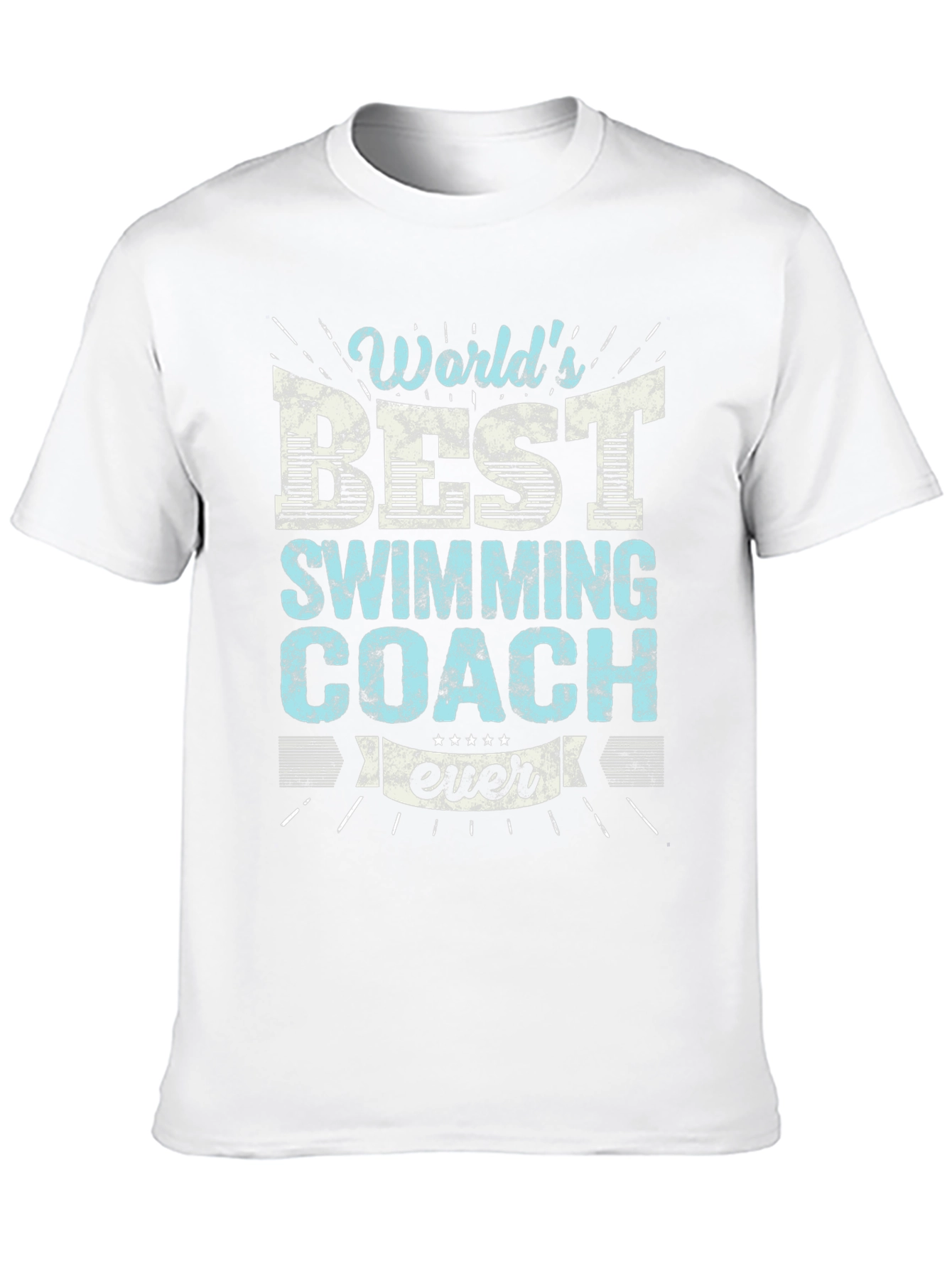 Worlds Best Swimming Coach Ever Graphic T-Shirt