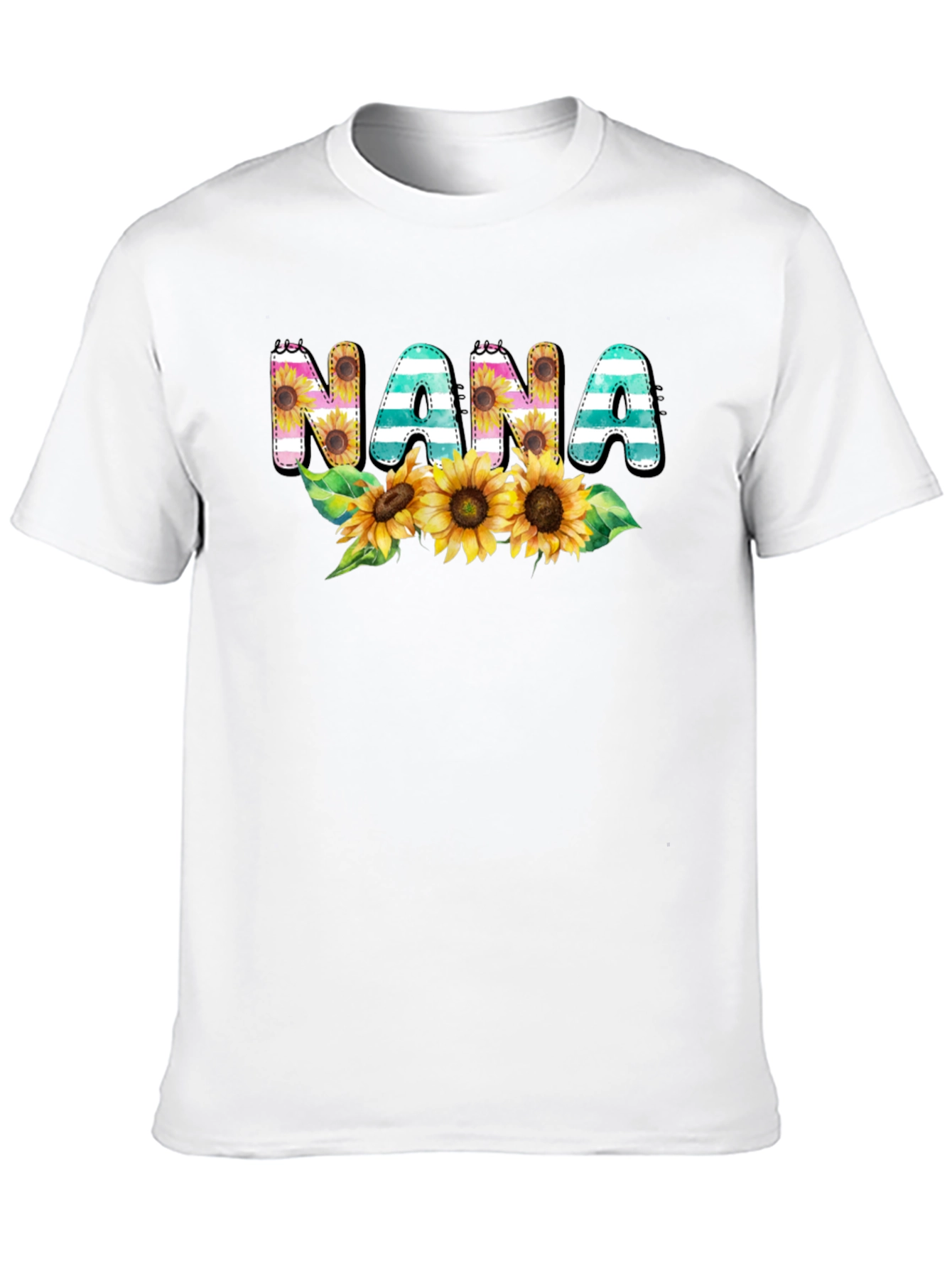 Nana Sunflower Graphic Tee - Cute Grandma Shirt